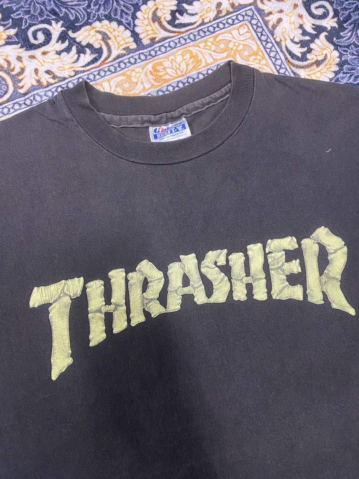 Thrasher × Vintage VINTAGE SKATEBOARDS THRASHER 80s RARE TEE Size US M / EU 48-50 / 2 - 2 Thumbnail