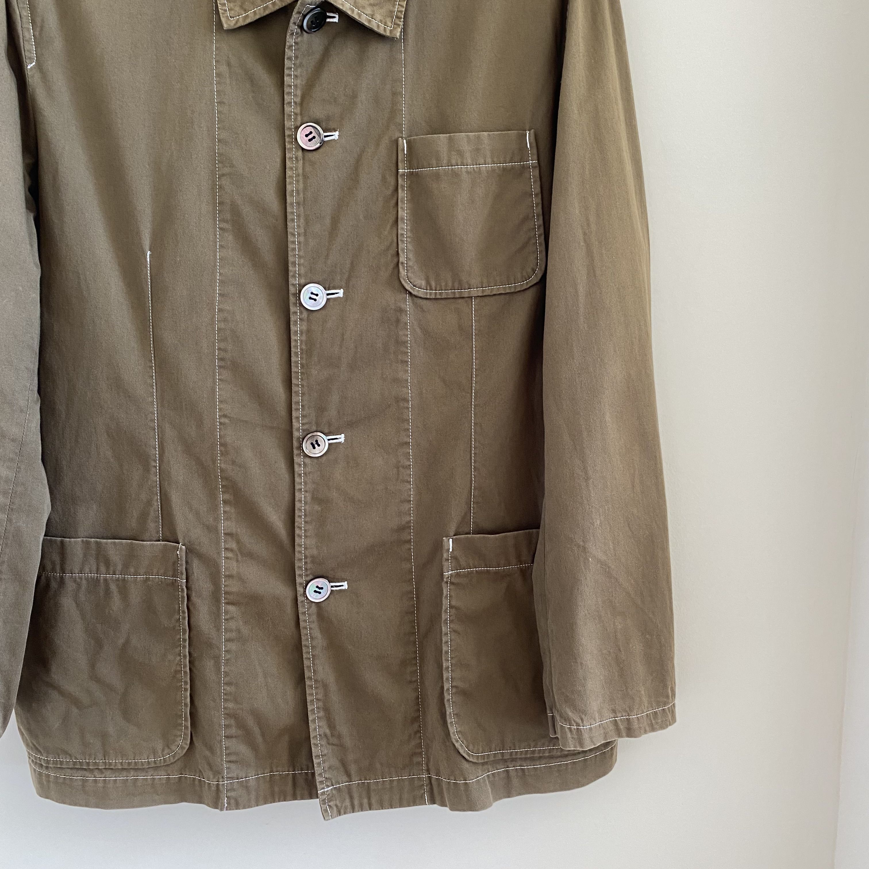 Comme des Garcons × Comme des Garcons Homme Comme des Garçons Homme 2003 Green Chore Coat Size US S / EU 44-46 / 1 - 6 Thumbnail