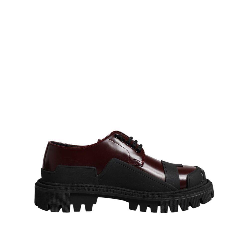 Dolce & Gabbana Dolce & Gabbana Red Leather Lace Up Trekking Dress Shoes Size US 6 / EU 39 - 1 Thumbnail