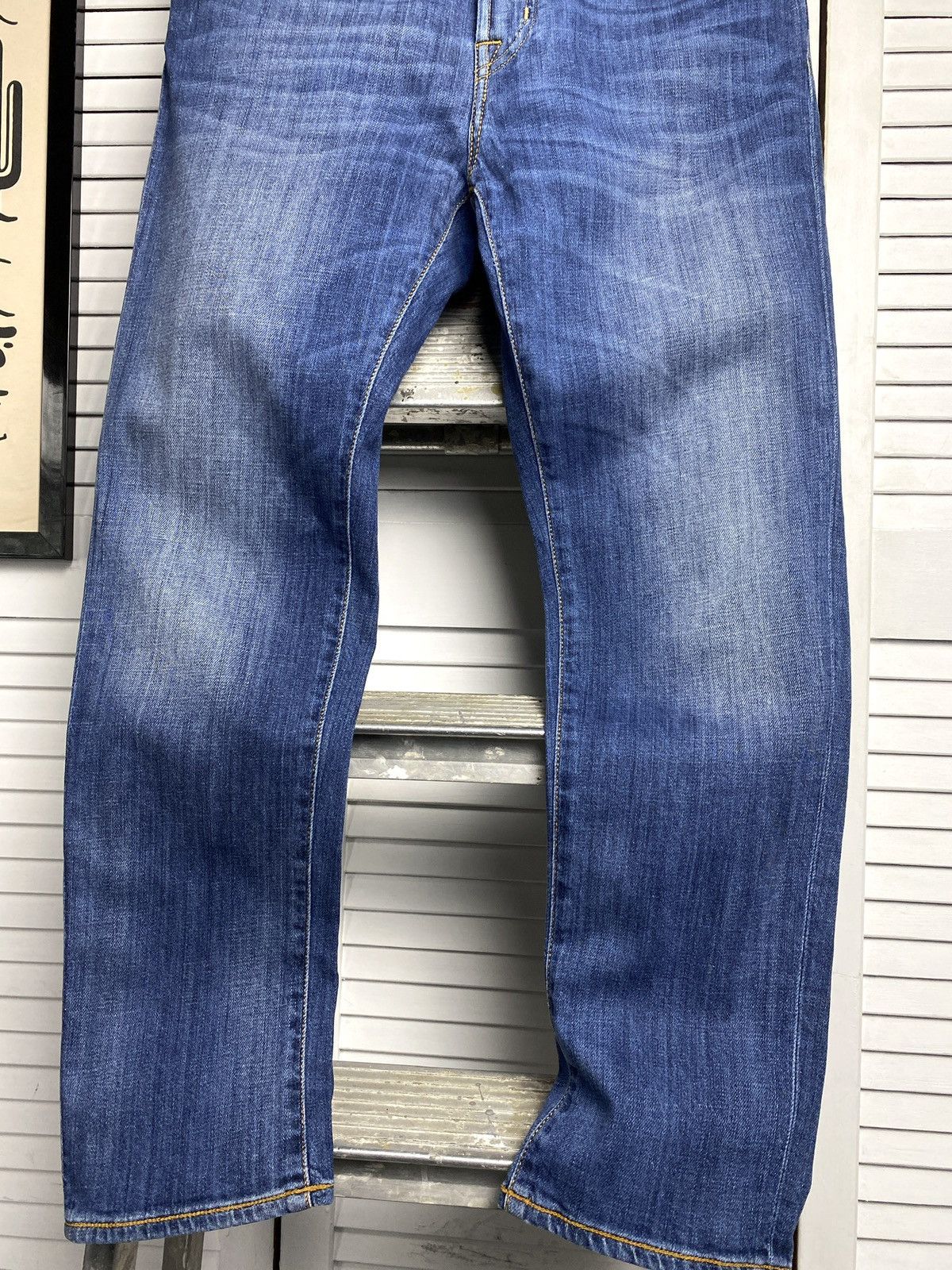 Jacob Cohen × Japanese Brand Jacob Cohen Blue Cotton Straight Leg Mid Rise Denim Jeans Size 27" / US 4 / IT 40 - 4 Thumbnail