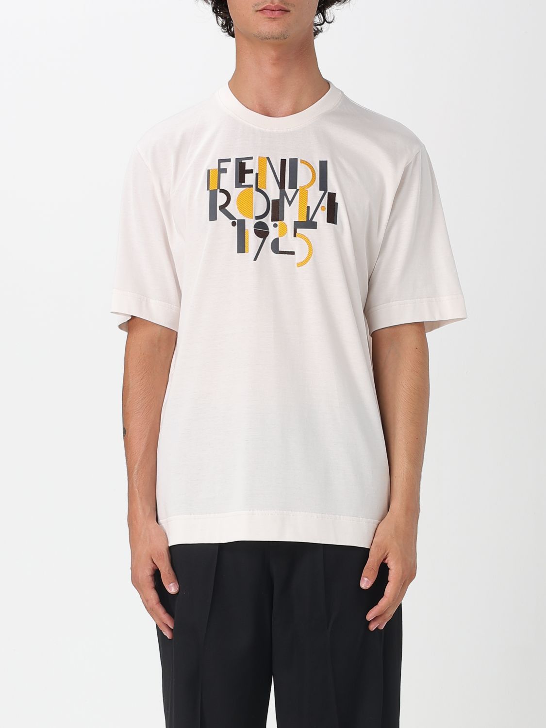Fendi Fendi T-Shirt Men White Size US M / EU 48-50 / 2 - 1 Thumbnail