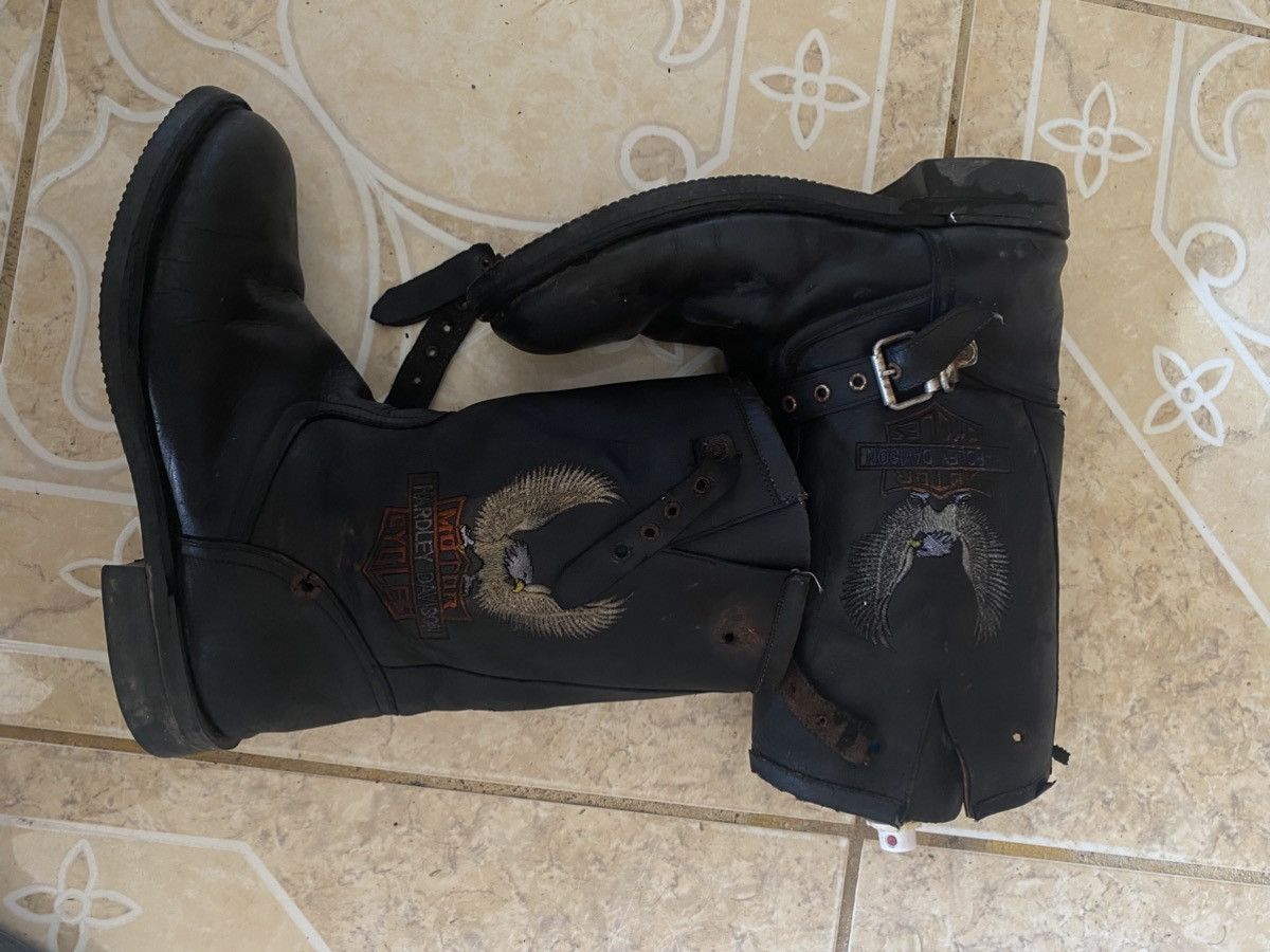 Harley Davidson × Vintage Harley Davidson Boots Old 90s Size US 8 / EU 41 - 1 Preview