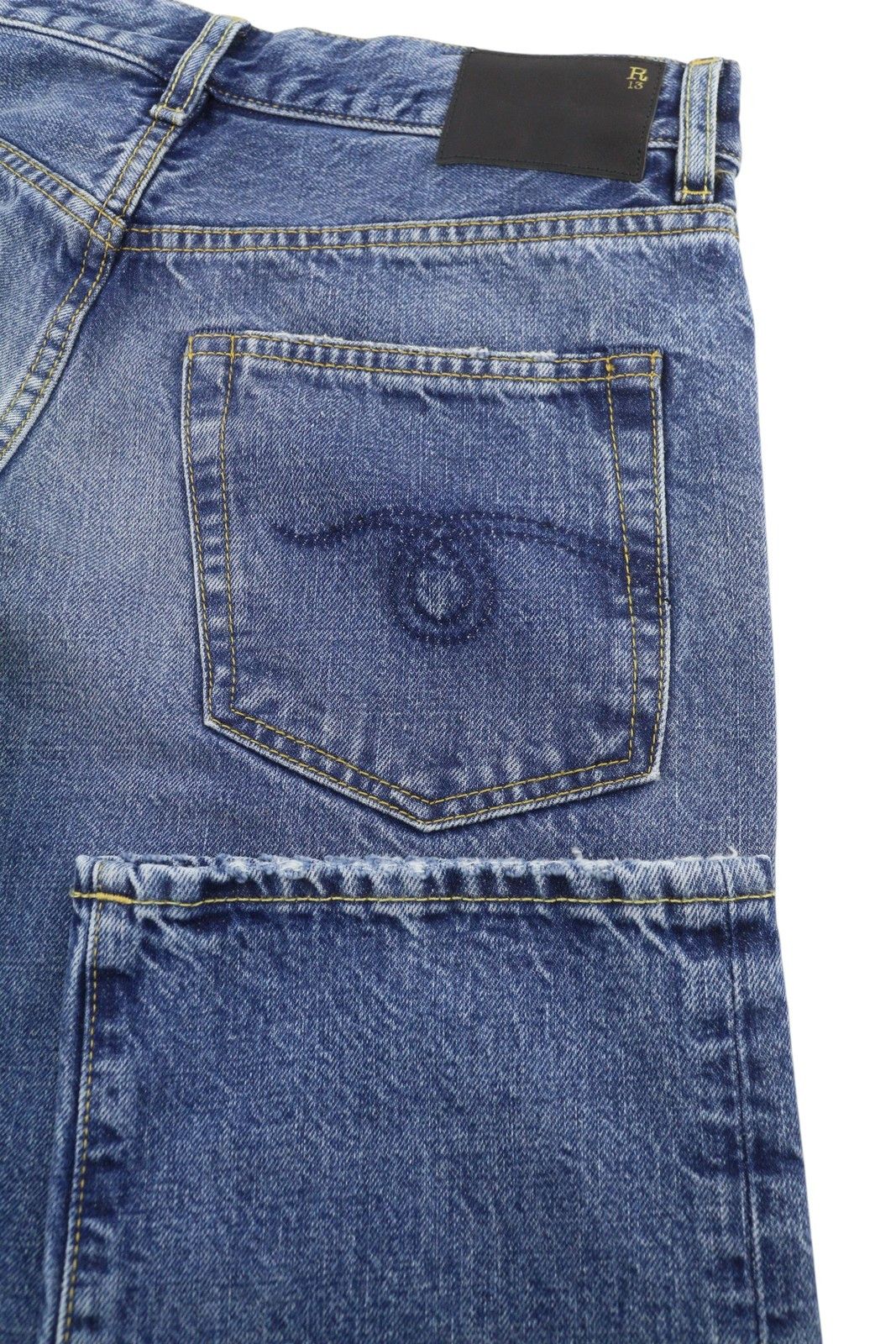 R13 ROMEO 26 Hutton Blue Cropped Ankle Jeans 89855 Size 26" / US 2 / IT 38 - 6 Thumbnail