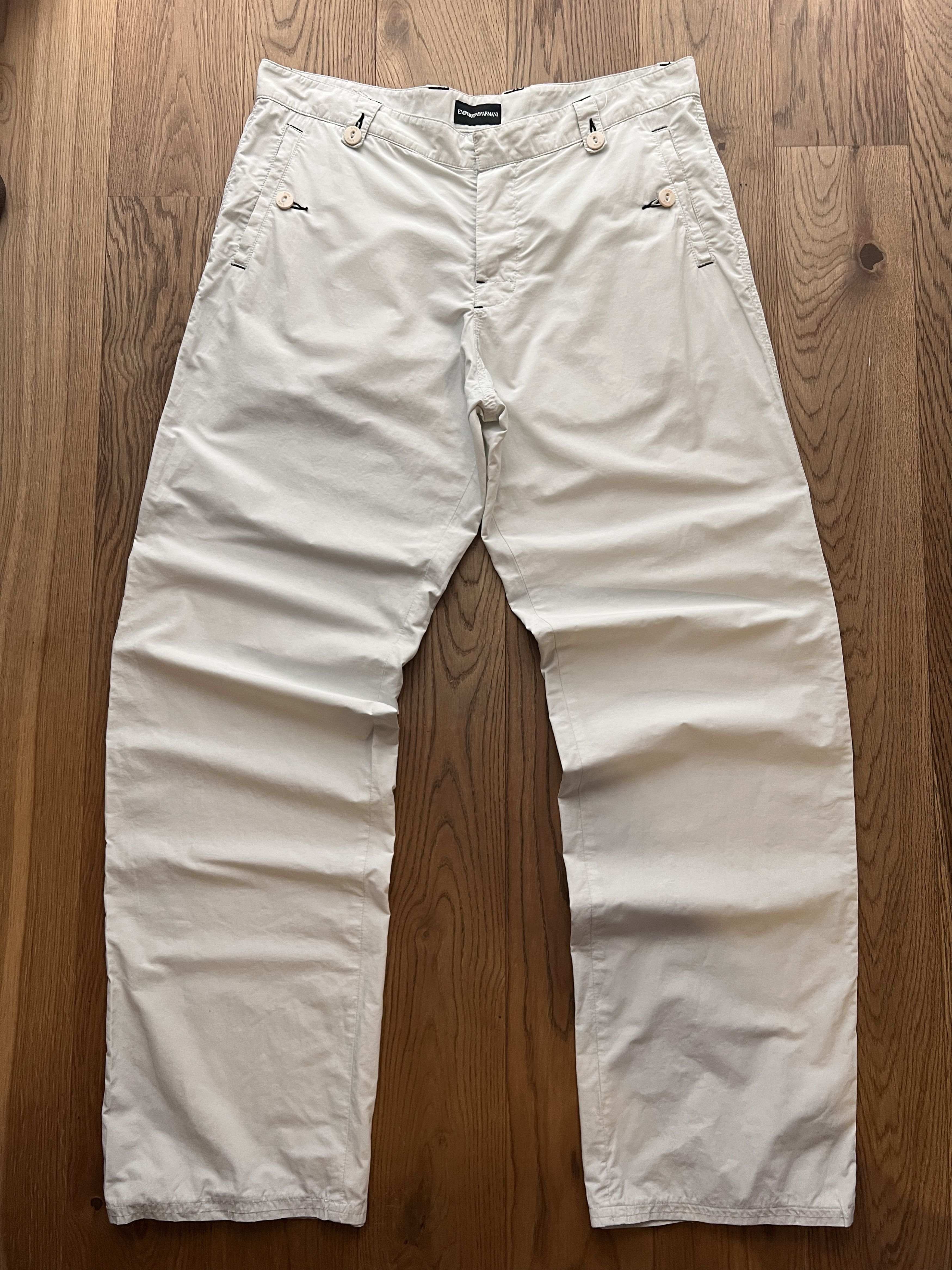 Emporio Armani Emporio Armani ultralight nylon trousers baggy wide pants Size US 38 / EU 54 - 1 Thumbnail