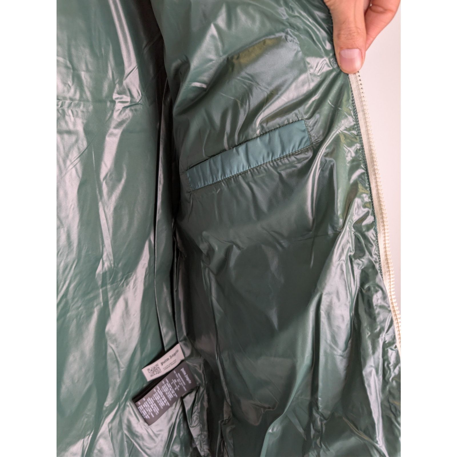Palm Angels o1rshd1 Classic Track Down Jacket in Green / White Size US L / EU 52-54 / 3 - 10 Thumbnail