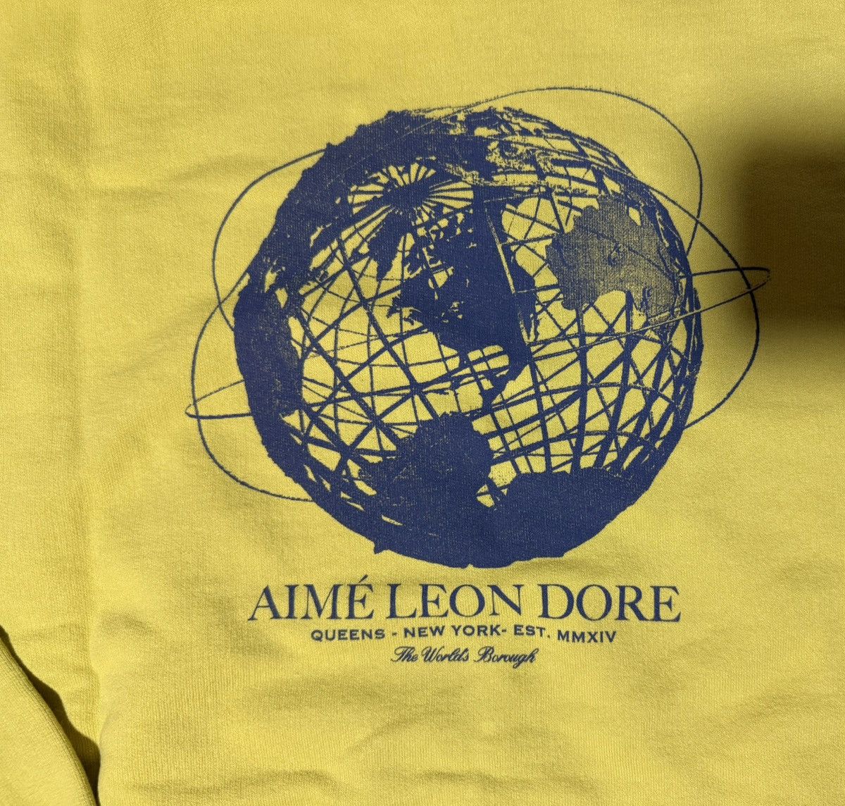 Aime Leon Dore Aime Leon Dore ALD The ‘64 Hoodie Globe Unisphere Yellow XXL Size US XXL / EU 58 / 5 - 8 Thumbnail