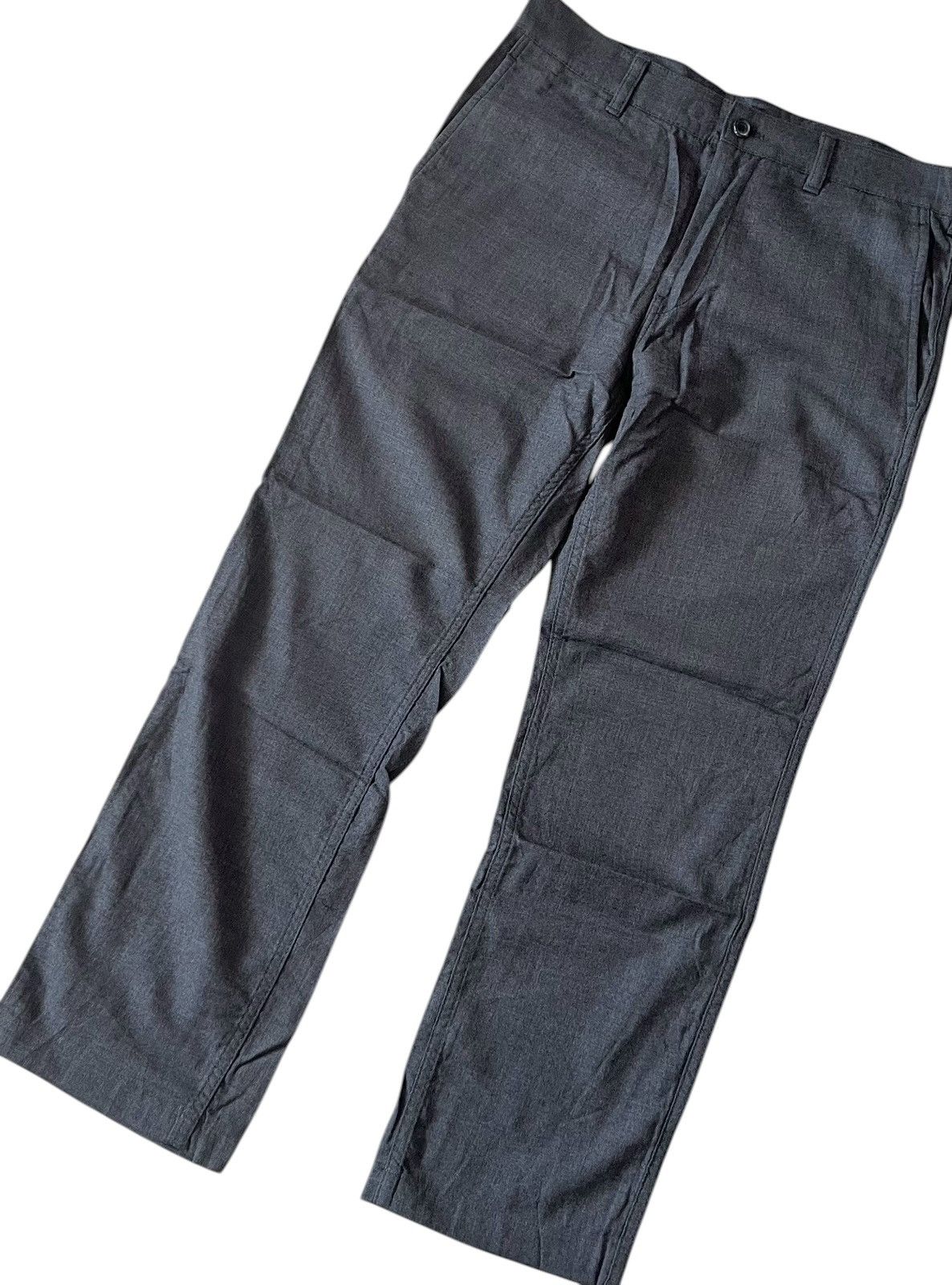 Comme des Garcons Cdg homme AD2013 dark grey straight wool work trousers Size US 31 - 2 Thumbnail