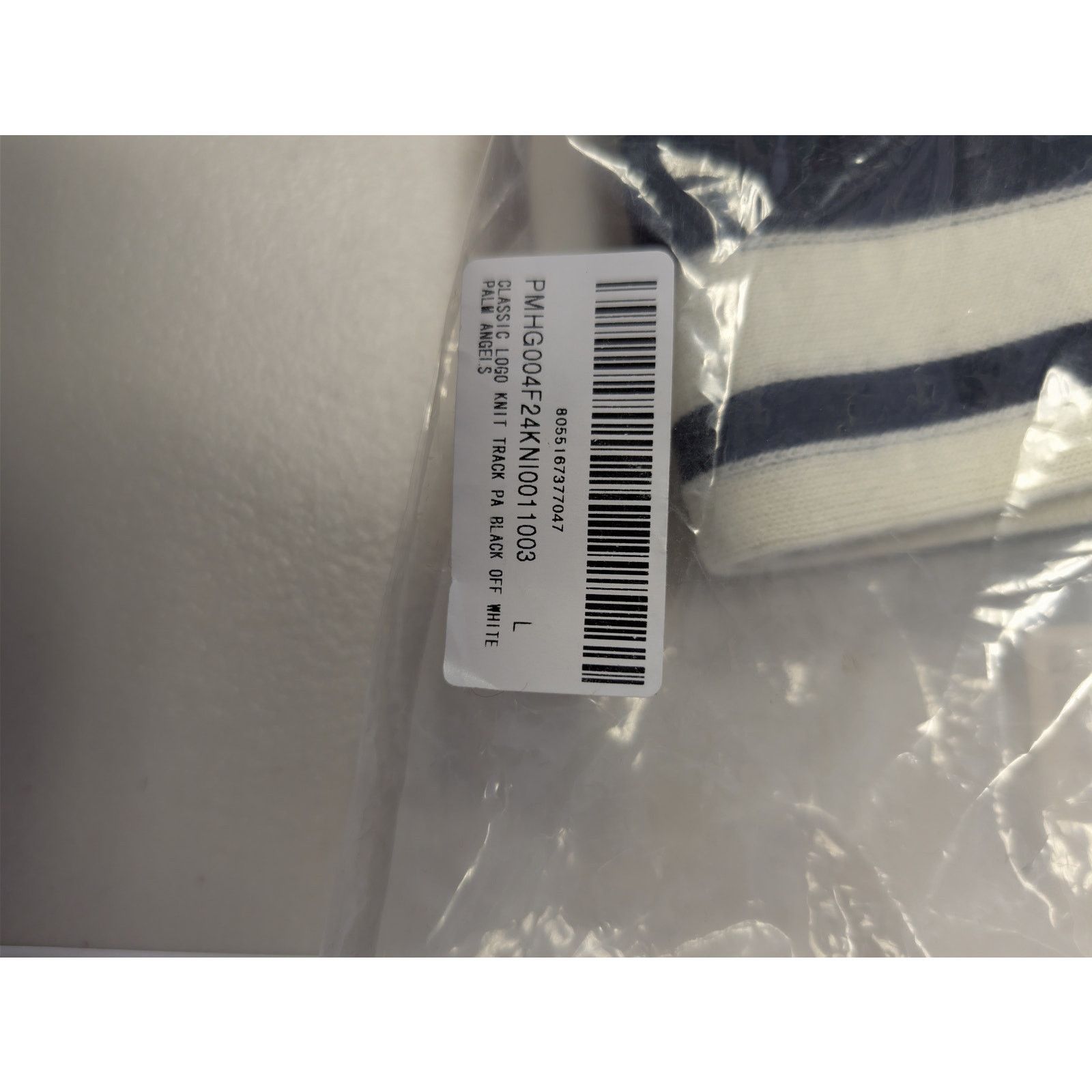 Palm Angels o1rshd1 Classic Logo Knit Track Pants in Black / Off White Size US 34 / EU 50 - 23 Thumbnail