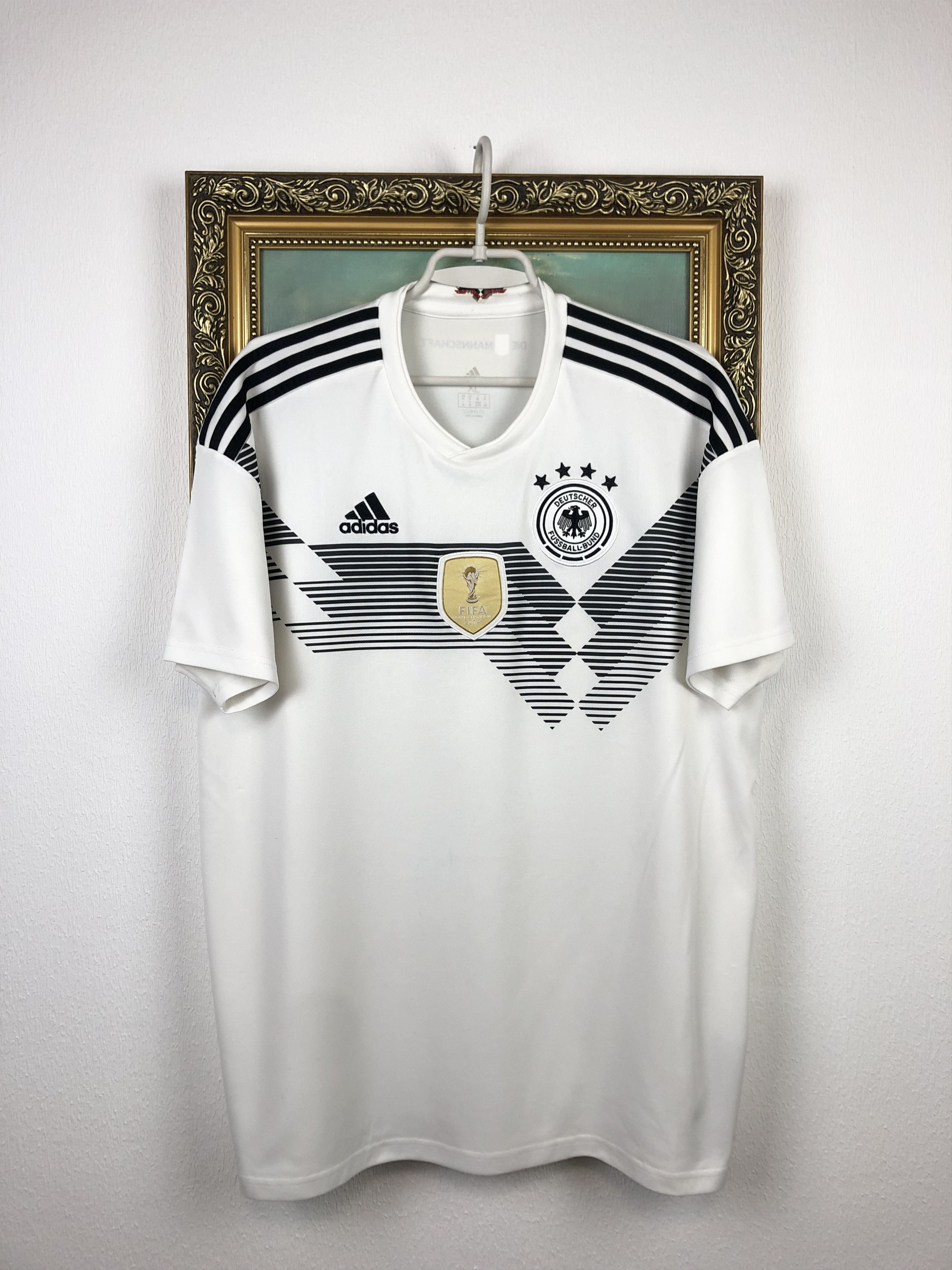 Vintage Germany Home football shirt 2018 Soccer Jersey Adidas Size US XL / EU 56 / 4 - 1 Thumbnail