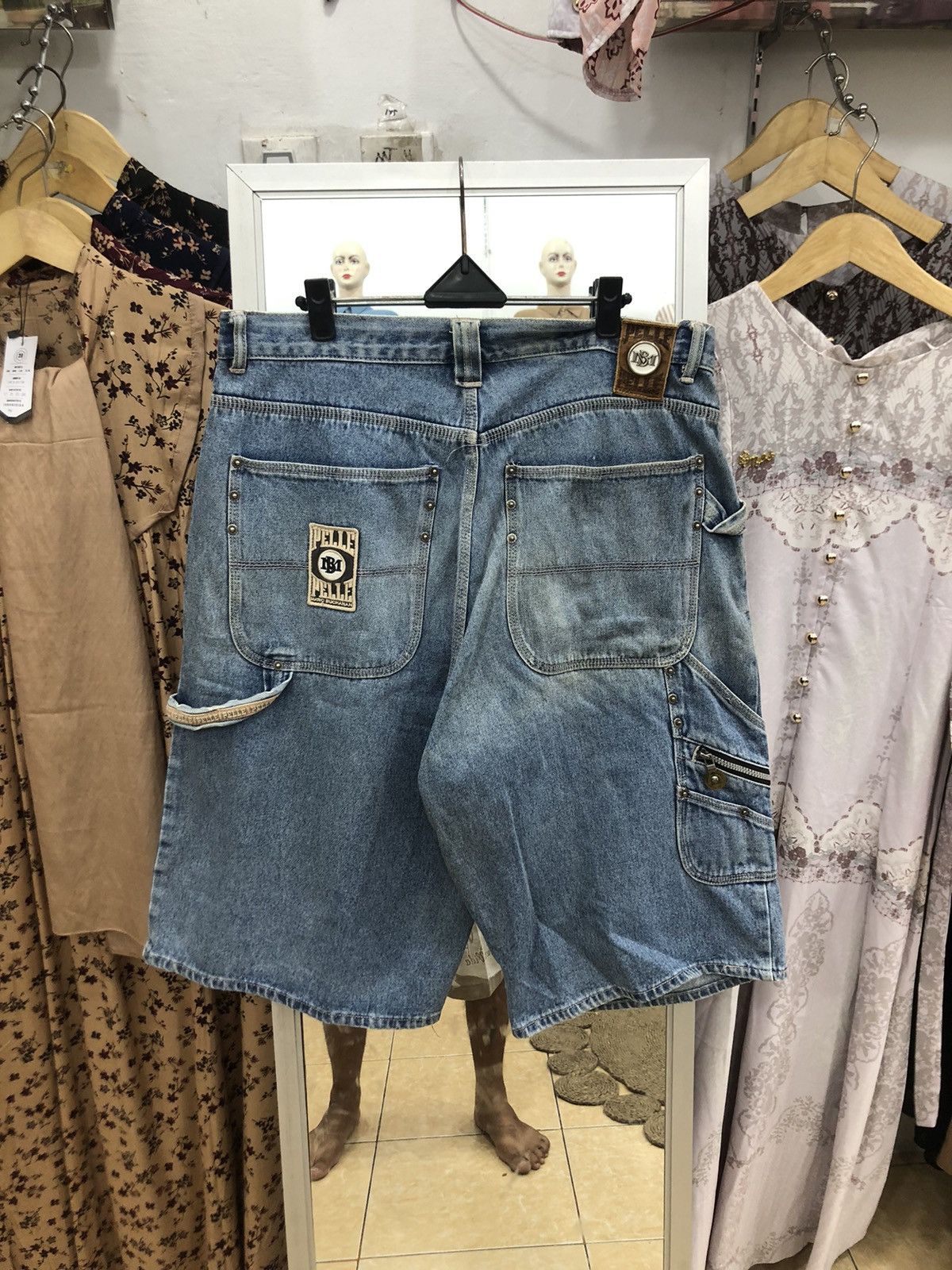 Pelle Pelle Marc Buchanan Carpenter Denim Shorts