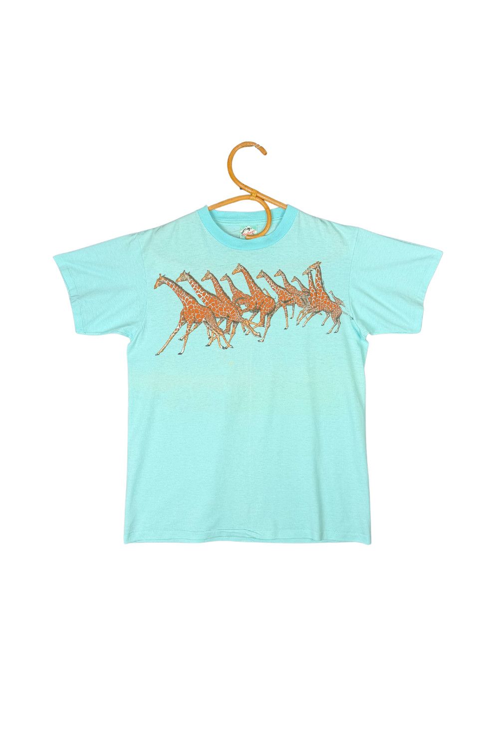 Vintage 1982 Harlequin NG Giraffe Tee - Double Sided Size US L / EU 52-54 / 3 - 2 Thumbnail