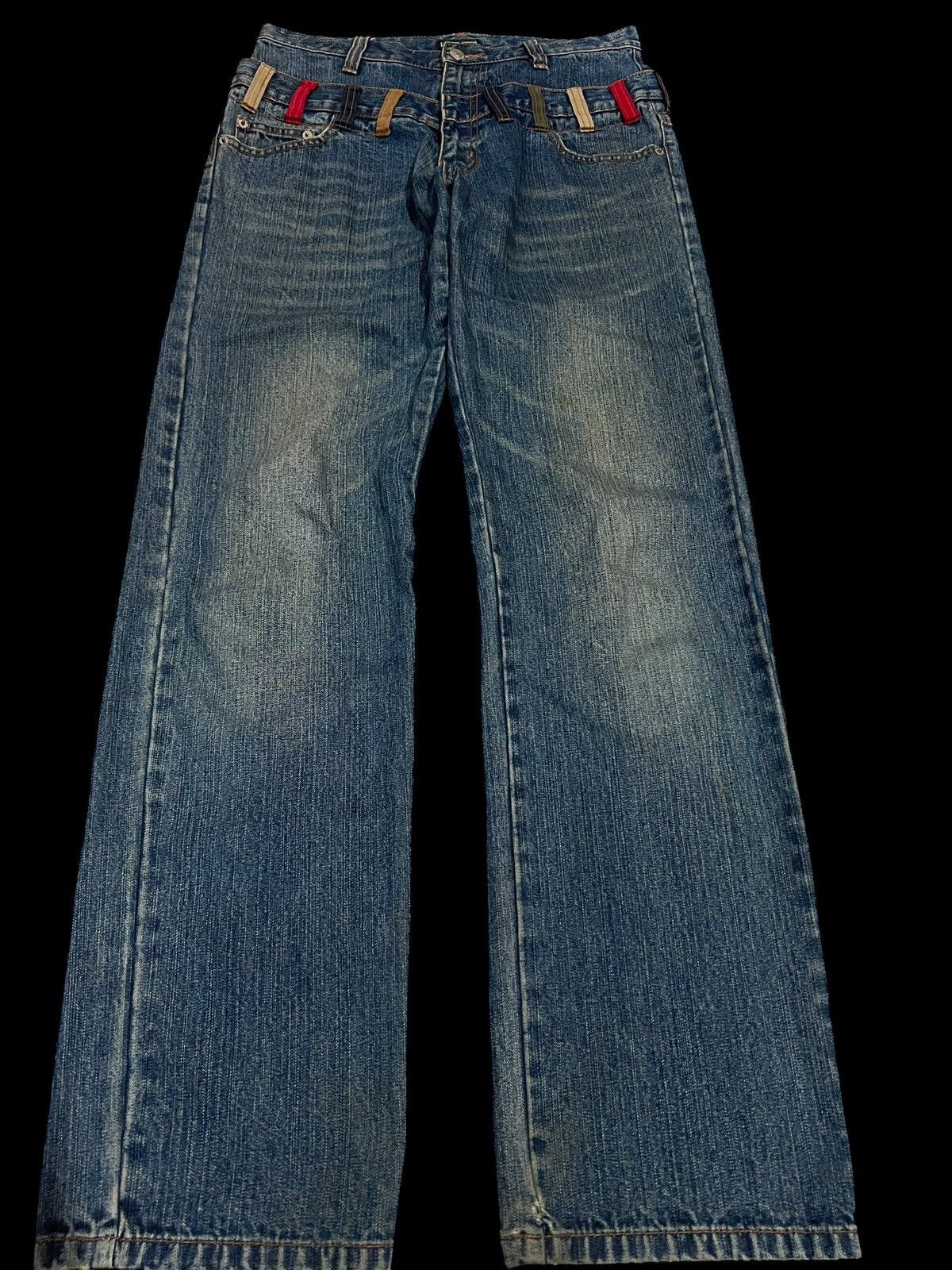 Pre-owned Hysteric Glamour X If Six Was Nine Double Waist 90's Style Amore Puro Faded Washed Jean In Blue