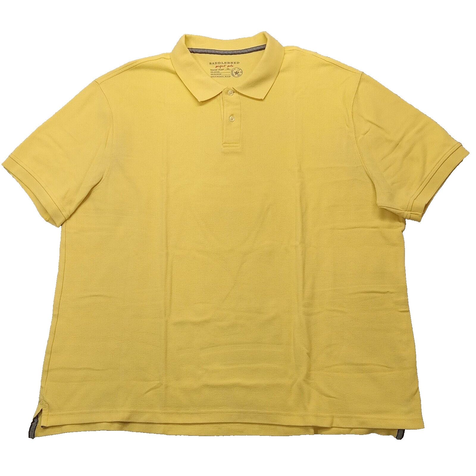 Saddlebred Saddlebred Shirt 2XL Men's Perfect Polo 2 Button Yellow Size US XXL / EU 58 / 5 - 1 Thumbnail