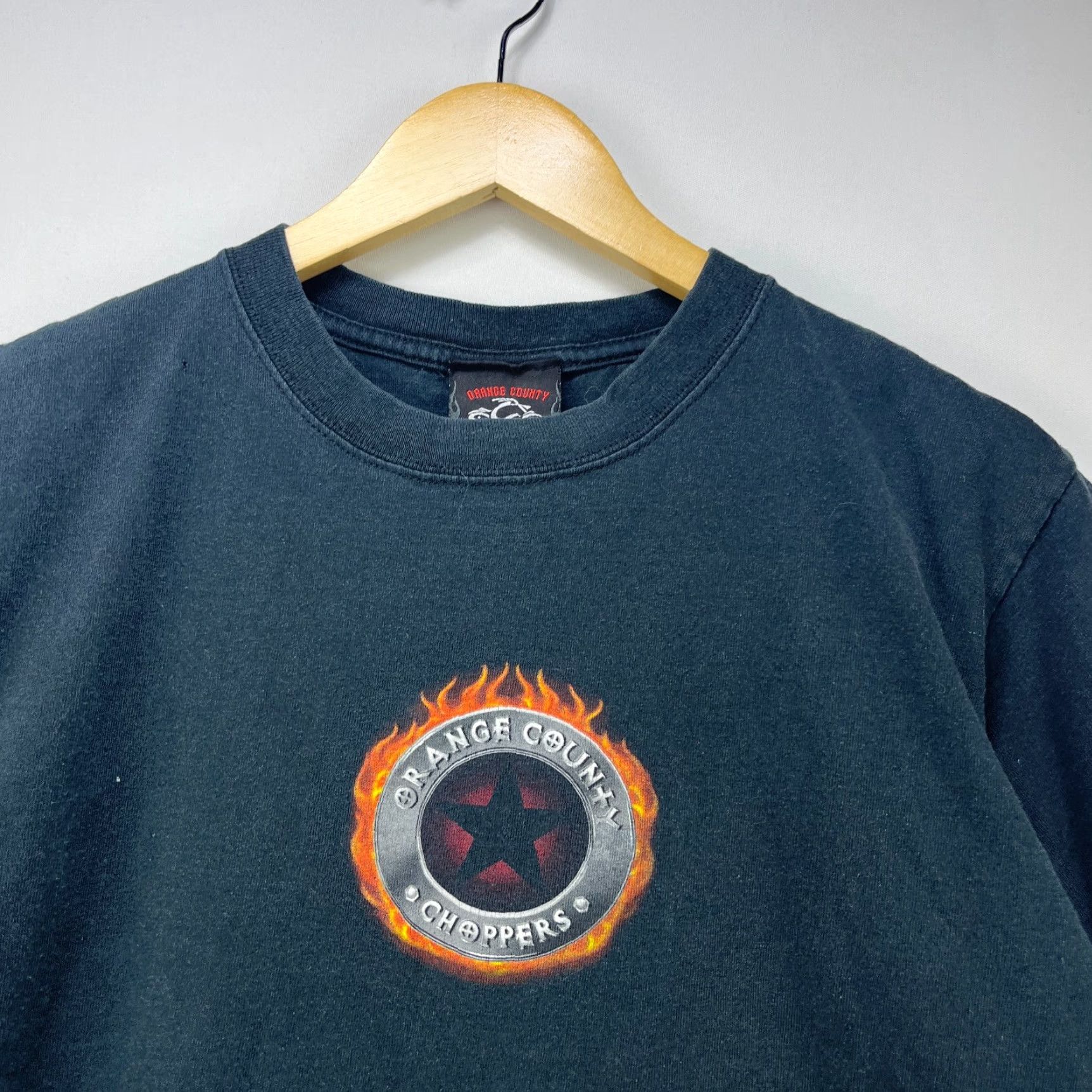 Vintage VINTAGE Orange County Choppers Flames Biker T-shirt M Medium Black Mens T-Shirt Size US M / EU 48-50 / 2 - 5 Thumbnail
