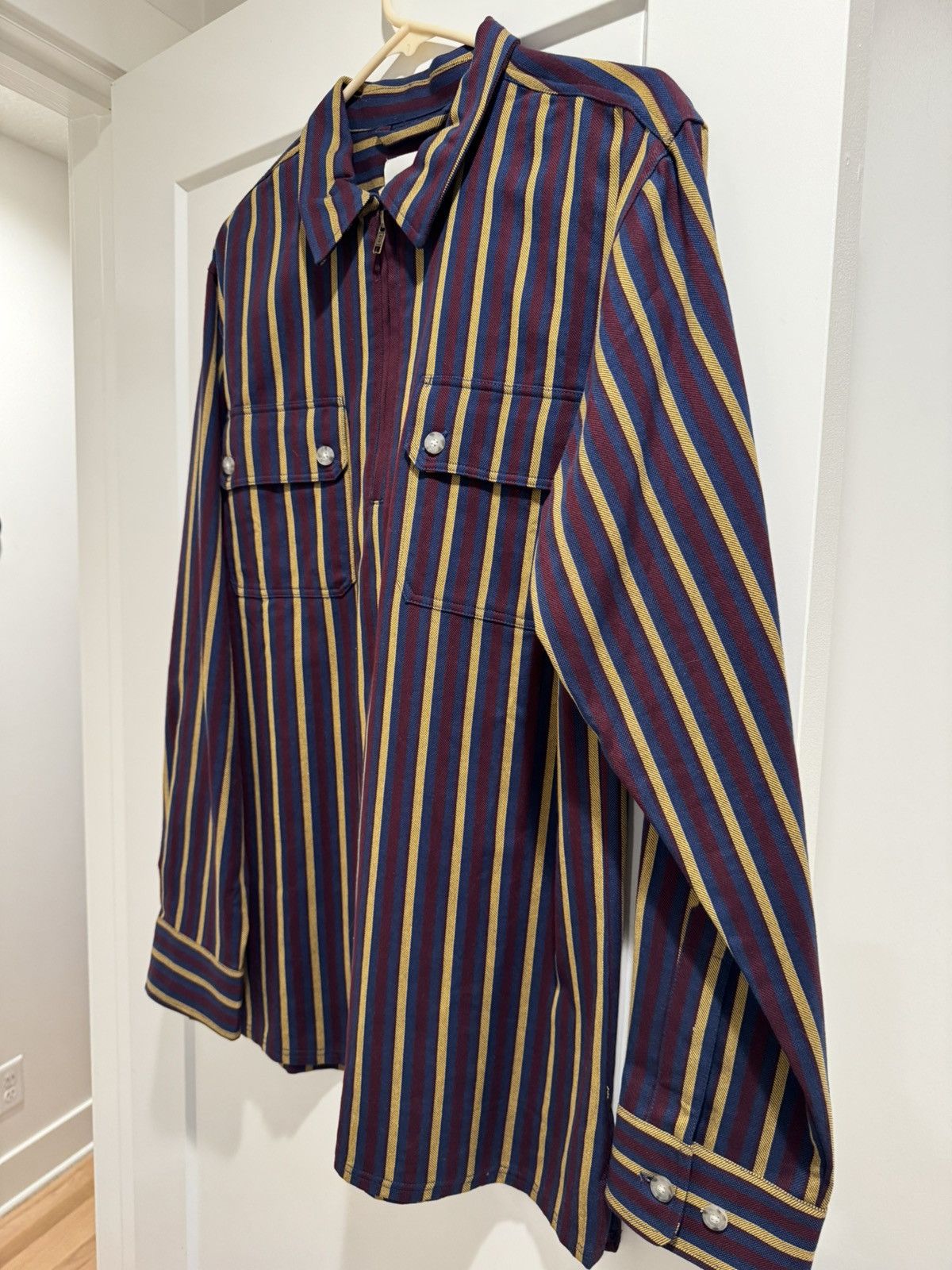 Aime Leon Dore Aime Leon Dore Quarter Zip Collared Shirt Size US L / EU 52-54 / 3 - 3 Thumbnail