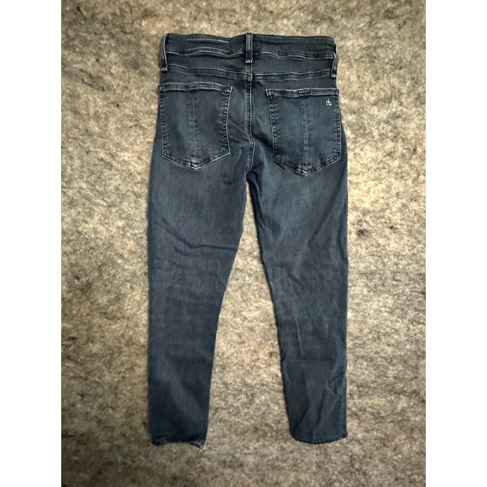 Rag & Bone Rag & Bone Jeans Womens 25 Blue Denim Casual Regular Zip Button Skinny Mid Rise Classic Modern Size 42" / US 20 - 4 Thumbnail