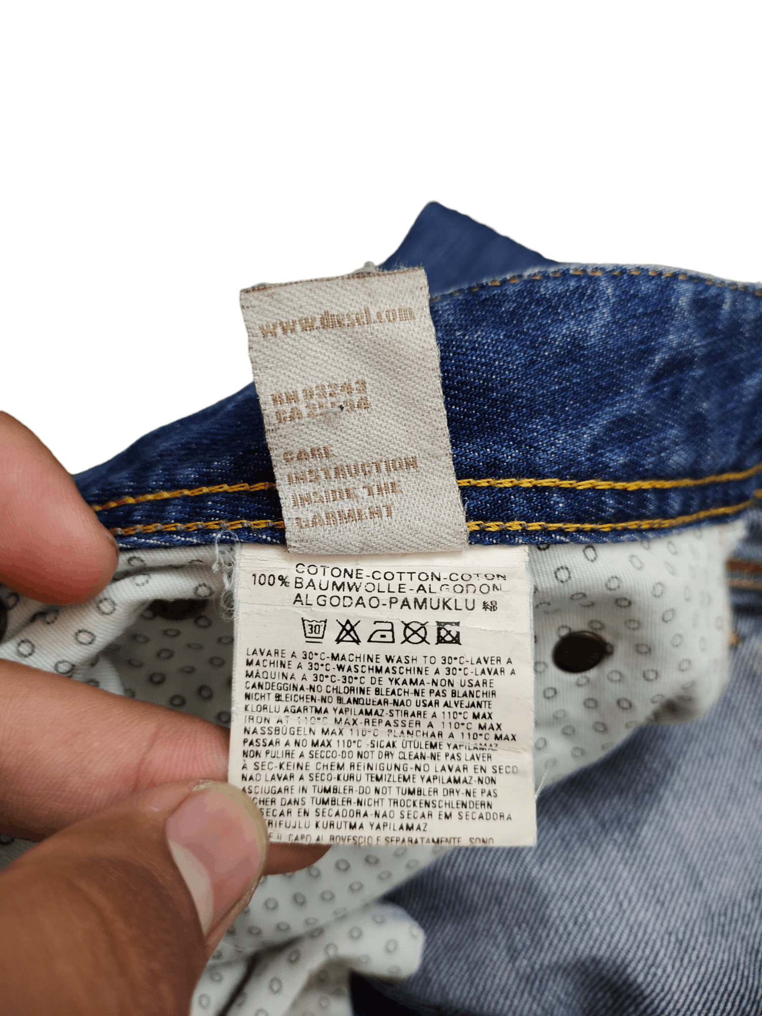 Diesel Baggy Jeans Diesel "Levan" D Logo Wide Leg Denim Y2k Jnco Size US 36 / EU 52 - 16 Thumbnail