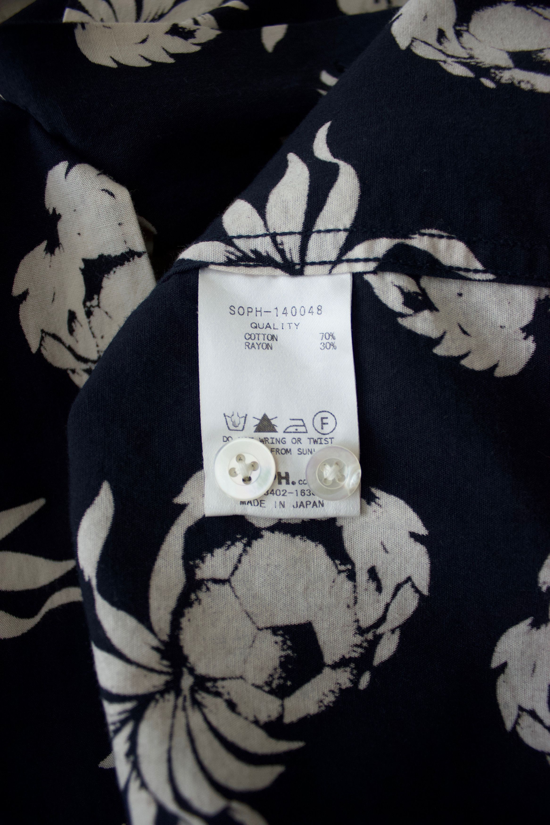 Sophnet. Hawaiian Print Camp Collar Long Sleeve Shirt Size US S / EU 44-46 / 1 - 6 Thumbnail