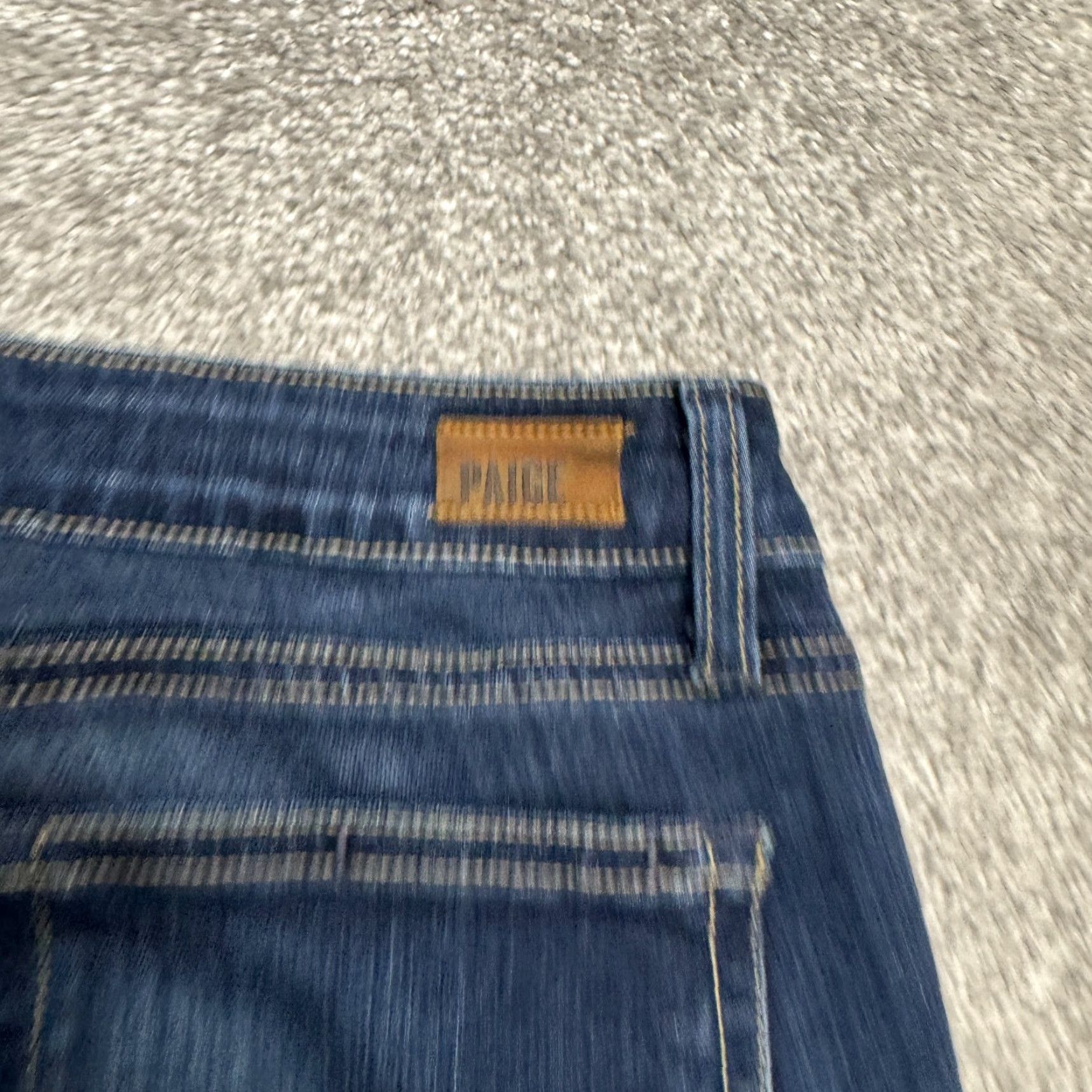 Paige Paige Verdugo Crop Jeans Women 28 Blue Dark Wash Mid Rise Stretch Denim Size 28" / US 6 / IT 42 - 5 Thumbnail