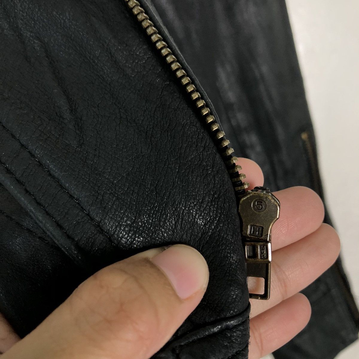 Japanese Brand 🔥Vtg Cropped Biker Leather Jacket M.Deux Issey Miyake Size US M / EU 48-50 / 2 - 15 Thumbnail