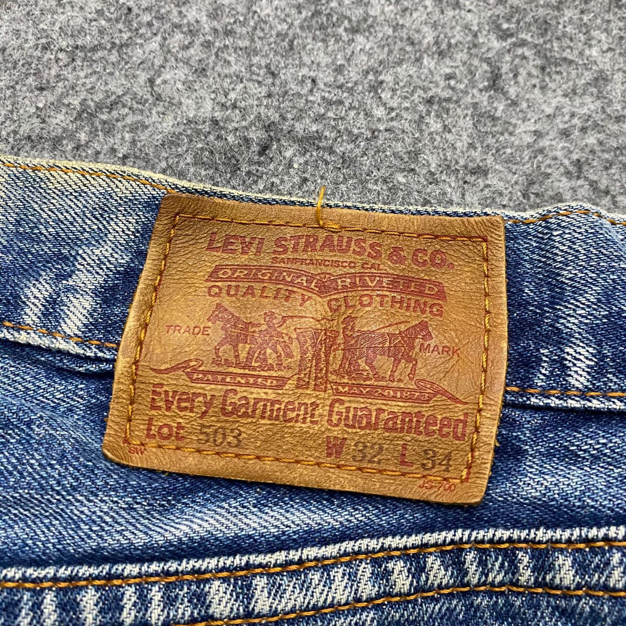 Levi's Vintage Clothing Vintage Levis 503 Distressed Denim Kurt Cobain Style Size US 31 - 15 Thumbnail