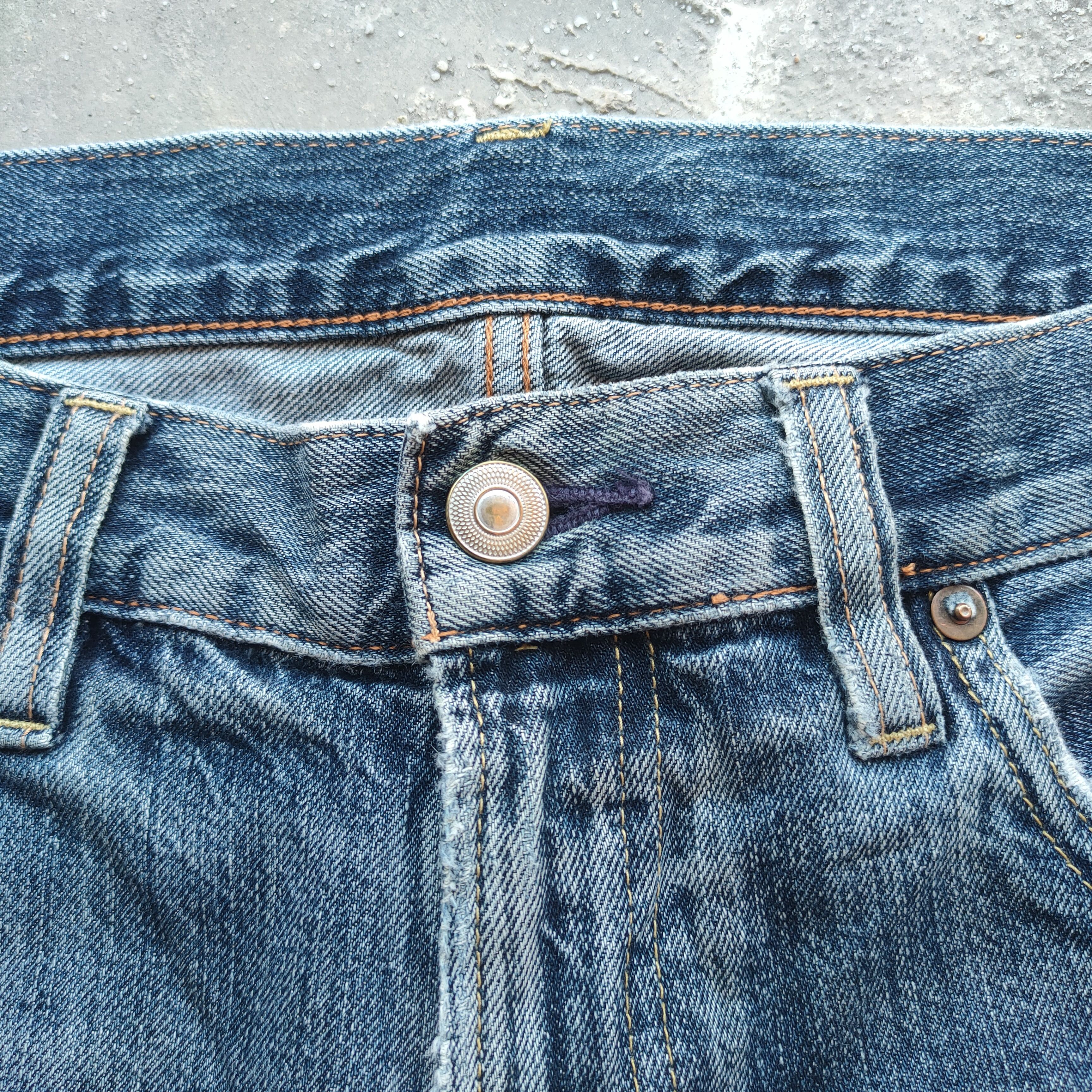 Japanese Brand W34 VINTAGE JAPANESE MUJI DISTRESSED FADED JEANS PANTS Size US 34 / EU 50 - 5 Thumbnail