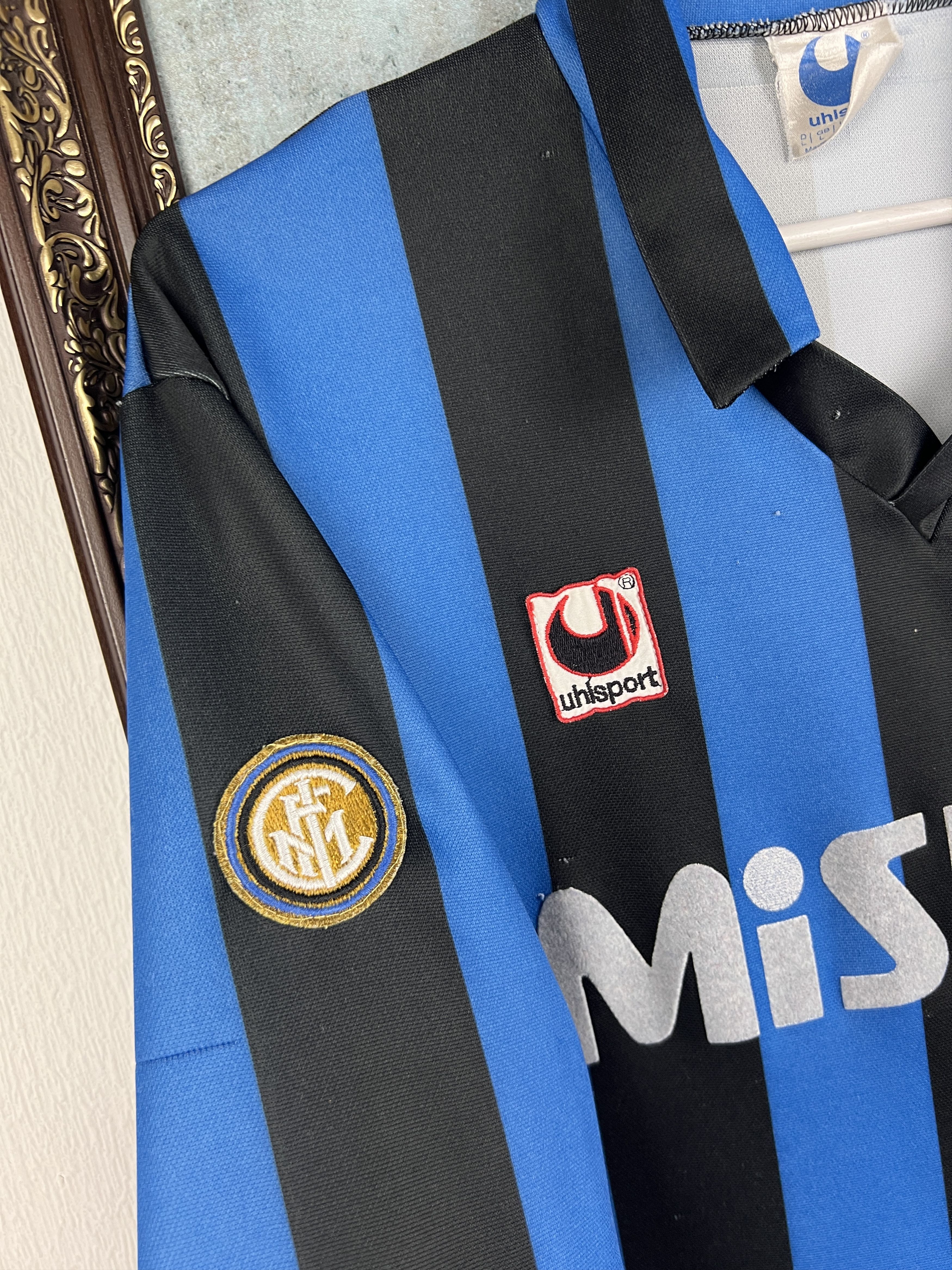Vintage Inter Milan football shirt Soccer Long Sleeve Maglia Jersey Size US L / EU 52-54 / 3 - 4 Thumbnail