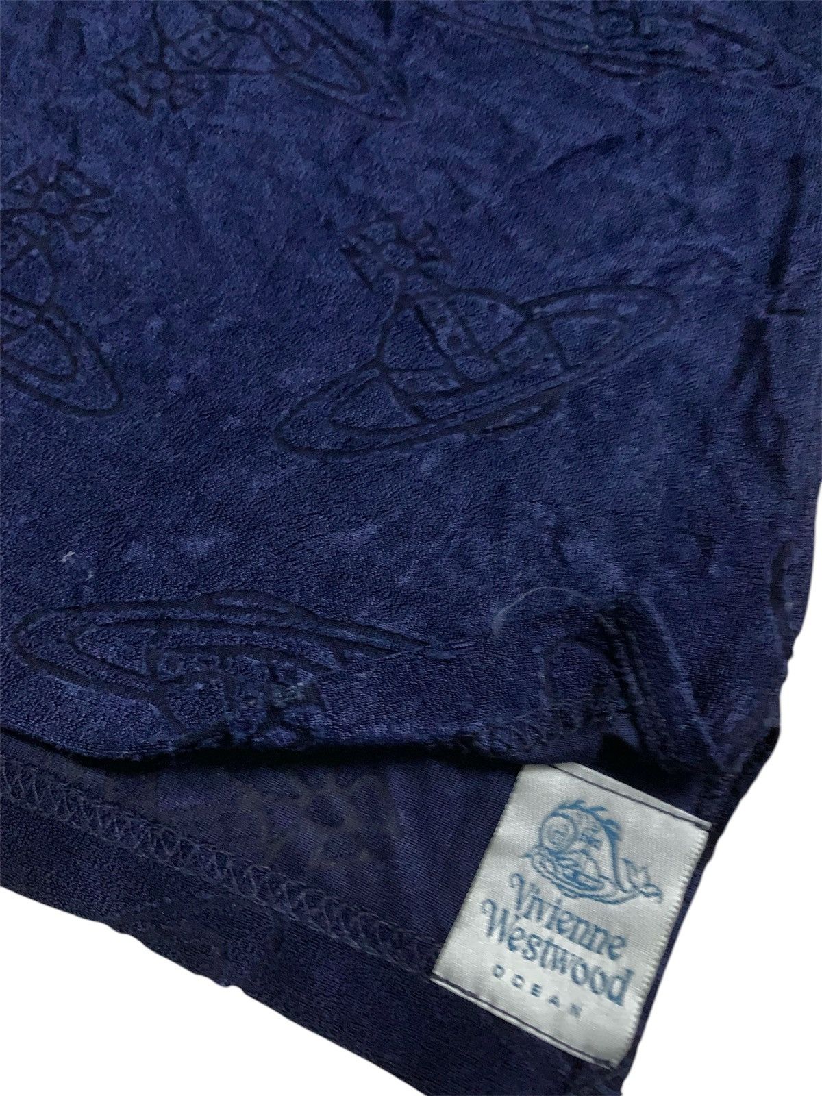 Vivienne Westwood 💥Vivienne Westwood Ocean Rayon Monogram Shirt Size S / US 4 / IT 40 - 3 Thumbnail