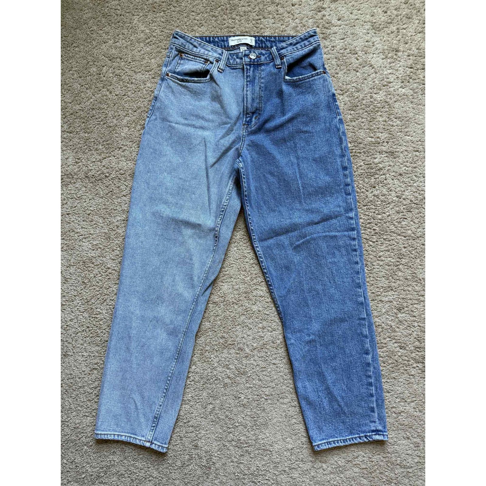 Abercrombie & Fitch Abercrombie & Fitch Curve Love Mom Jeans Blue 27 / 4R Size 27" / US 4 / IT 40 - 3 Thumbnail