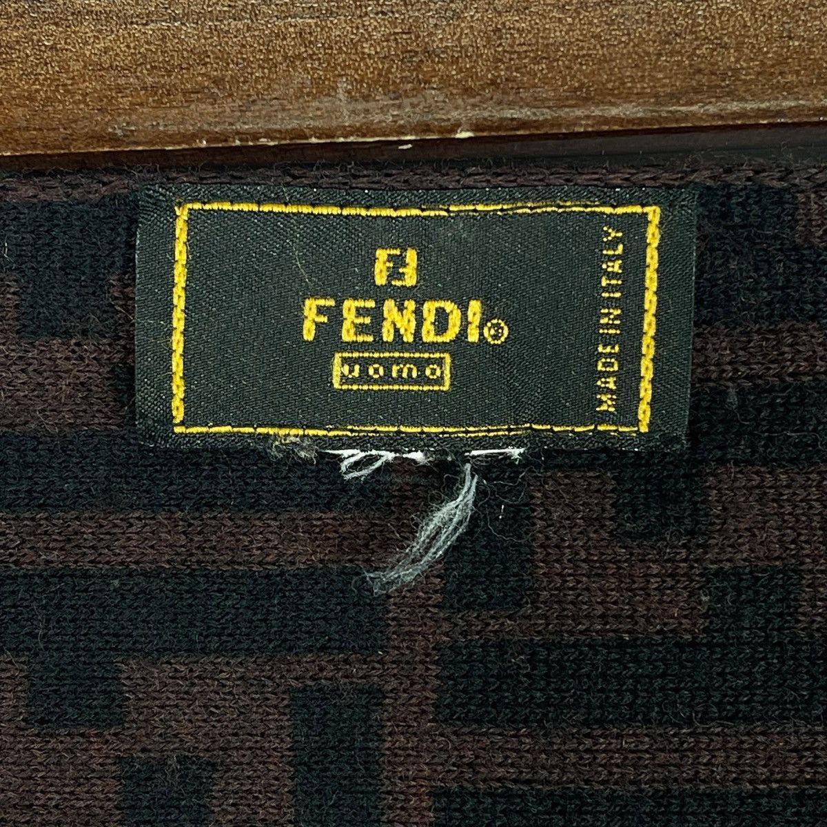 Fendi × Vintage Vintage Fendi Zucca All Over Print Scarf Muffler Size ONE SIZE - 8 Thumbnail