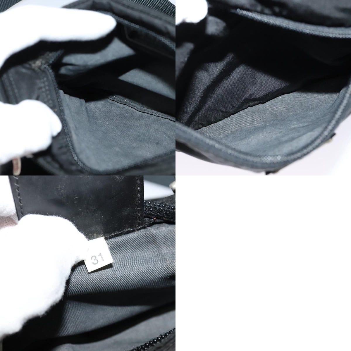 Prada PRADA Shoulder Bag Nylon Black Silver Size ONE SIZE - 12 Thumbnail