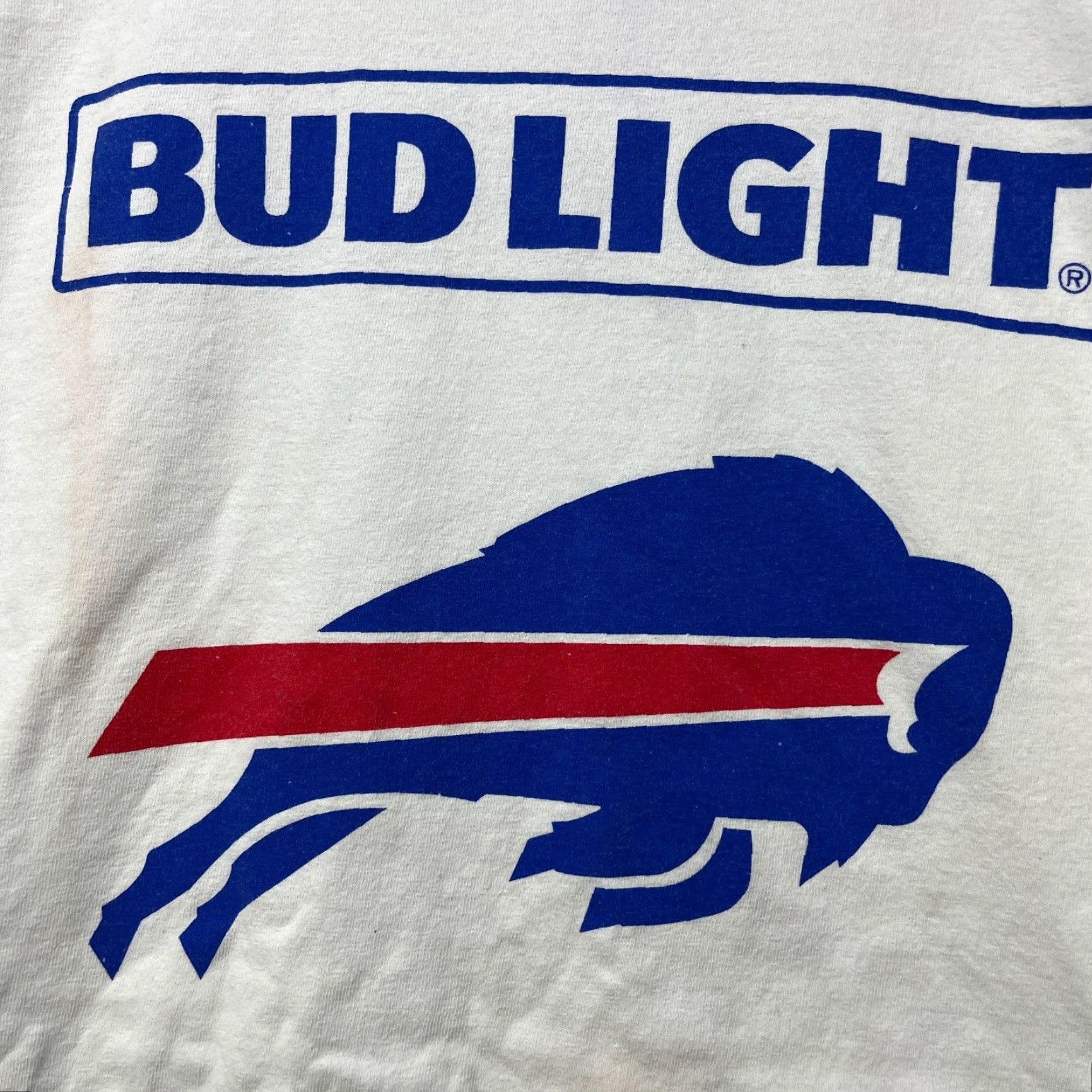 NFL VINTAGE Buffalo Bills Bud Light T-Shirt NFL XL Shirt Men White Size US XL / EU 56 / 4 - 4 Thumbnail