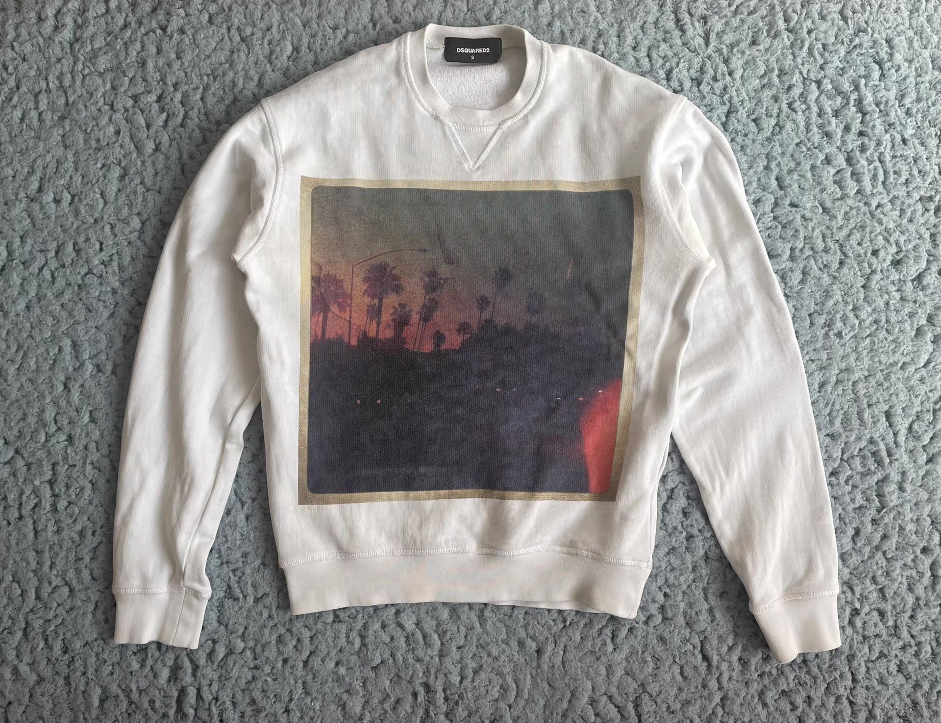 Dsquared2 DSquared2 (D2) White Night Sky Hoodie Q4 Size US S / EU 44-46 / 1 - 1 Thumbnail