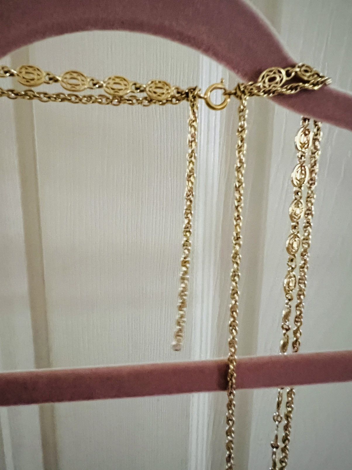 Monet VTG Monet 52” Double Strand Gold Tone Oval Link Necklace Size ONE SIZE - 4 Thumbnail
