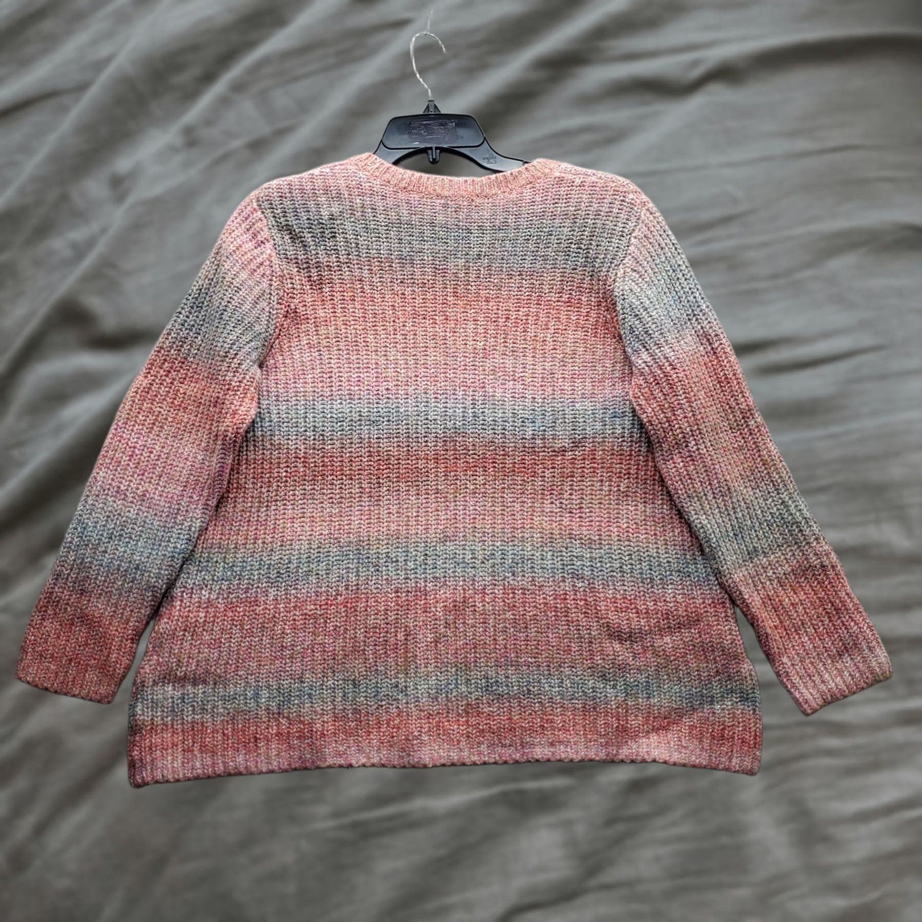 J. Jill J. Jill Sweater Womens XL Multicolor Striped Chunky Knit Long Sleeve Pullover Size XL / US 12-14 / IT 48-50 - 1 Thumbnail
