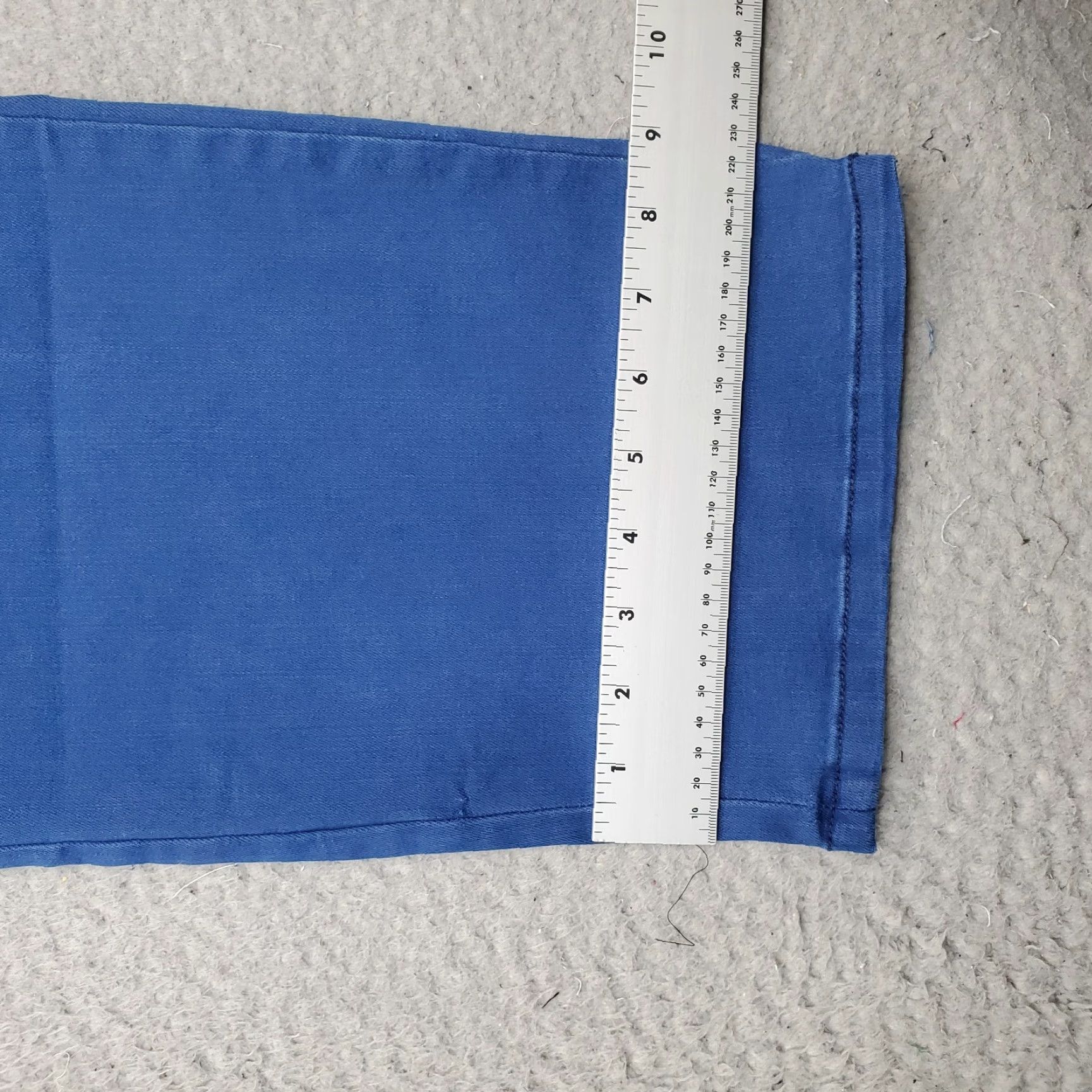 NYDJ NYDJ Dayla Wide Cuff Capri Jeans Women 22W Blue Denim Flat Front 5-Pocket Design Size 40" / US 18 - 5 Thumbnail