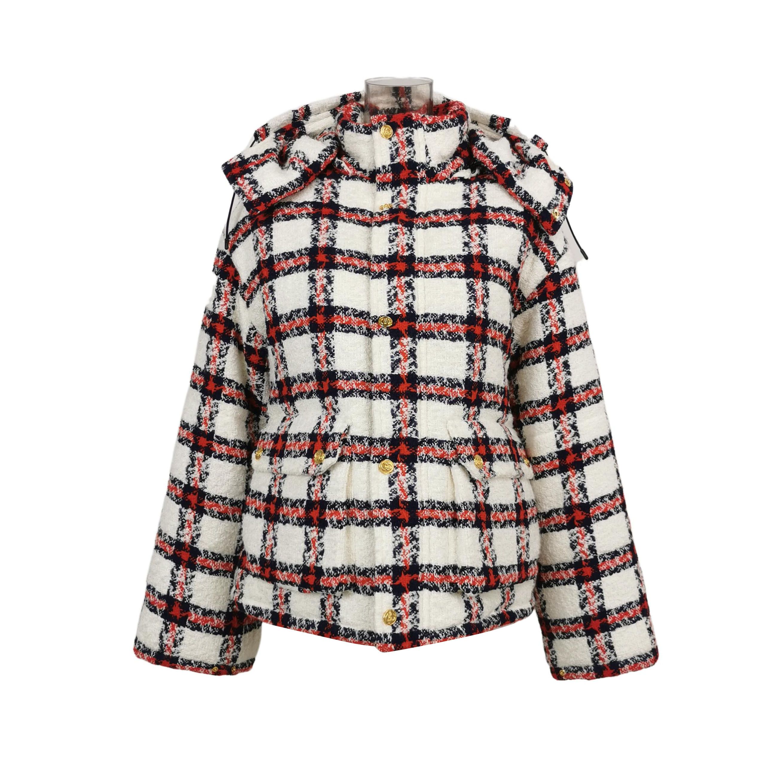 Gucci Gucci Checkered Hooded Puffer Coat IT 38 Size XS / US 0-2 / IT 36-38 - 1 Thumbnail