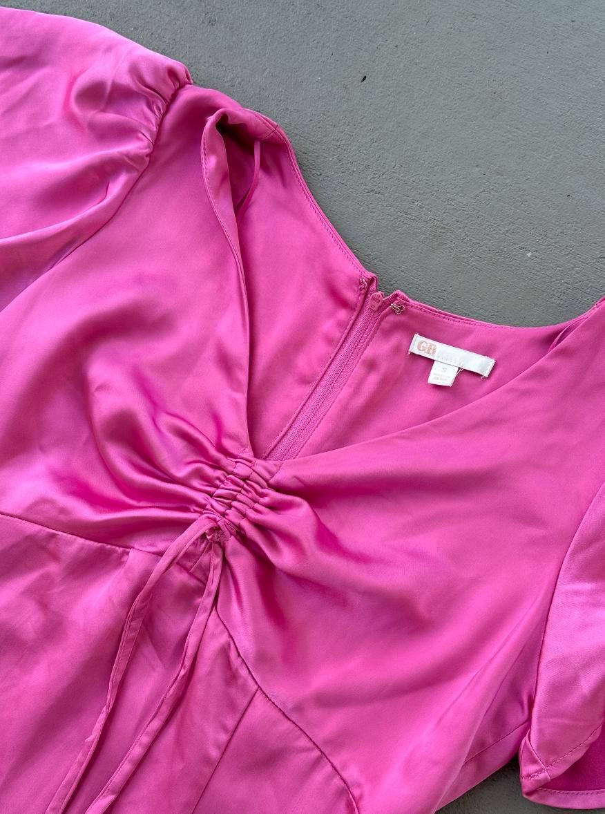 Designer Gianni Bini Pink Maxi Dress S Size S / US 4 / IT 40 - 2 Thumbnail