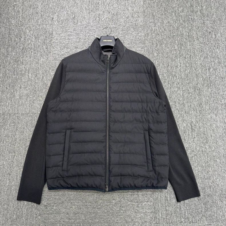 Loro Piana Loro Piana Knit Panel Down Jacket Size US XL / EU 56 / 4 - 1 Thumbnail