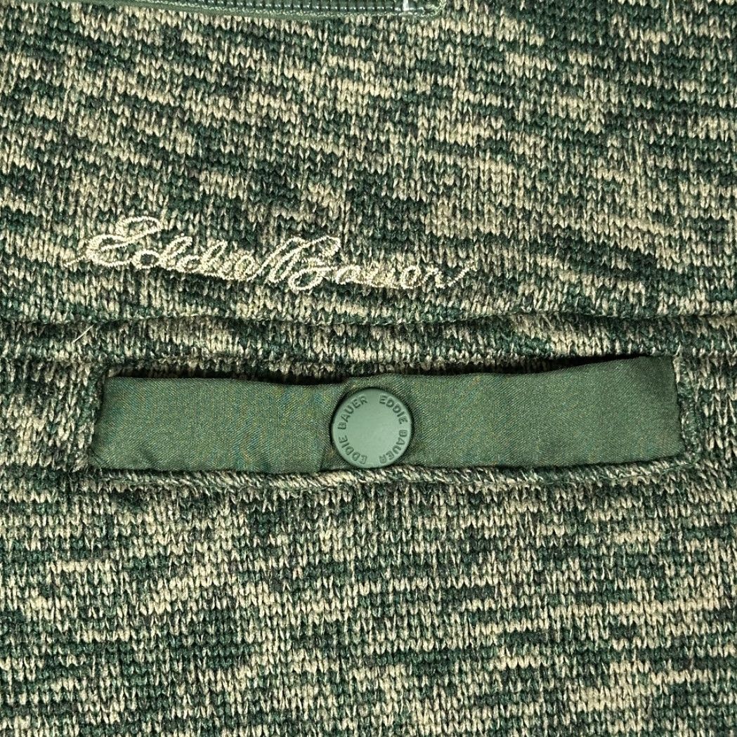 Eddie Bauer VINTAGE Eddie Bauer Sweater Shirt Adult LARGE Brown Green Fleece 1/4 Zip Pocket Pullover Gorp Size US L / EU 52-54 / 3 - 4 Thumbnail