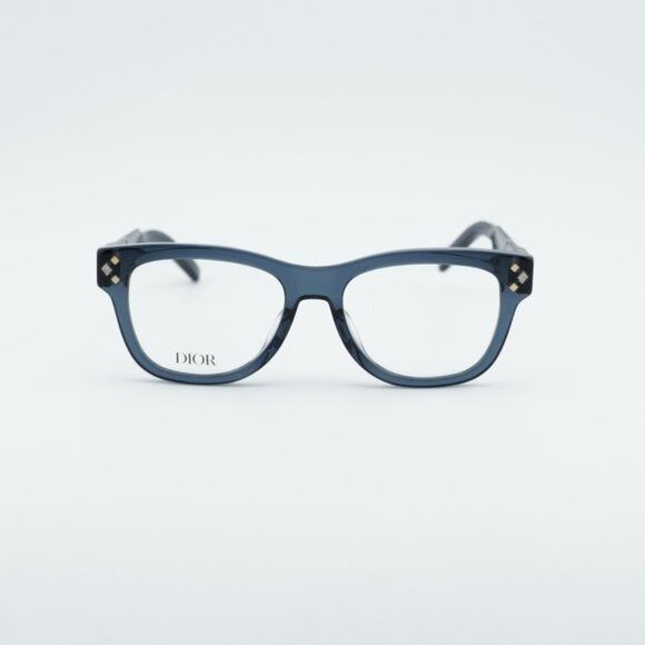 Dior Dior CD DIAMONDO S1I 3000 Eyeglasses Blue 54mm Square Frame Size ONE SIZE - 8 Thumbnail