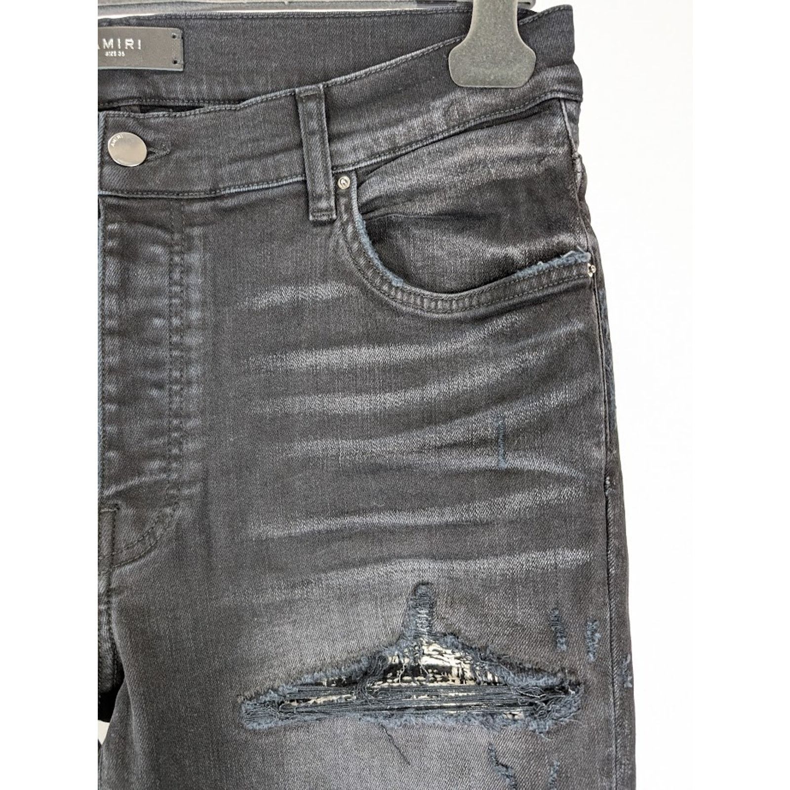 Amiri o1rshd1 Q:2 / Boucle MX1 Jeans in Aged Black Size US 34 / EU 50 - 10 Thumbnail