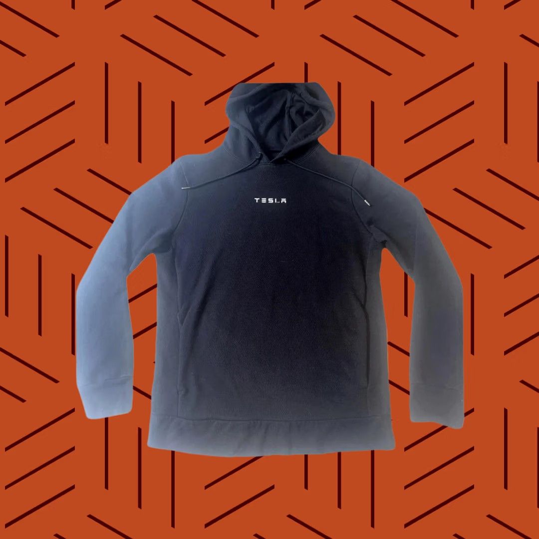 Logo 7 VINTAGE Tesla Small Font Logo Sweatshirt Hoodie Adult Small Black Elon Musk EV Size US S / EU 44-46 / 1 - 1 Thumbnail