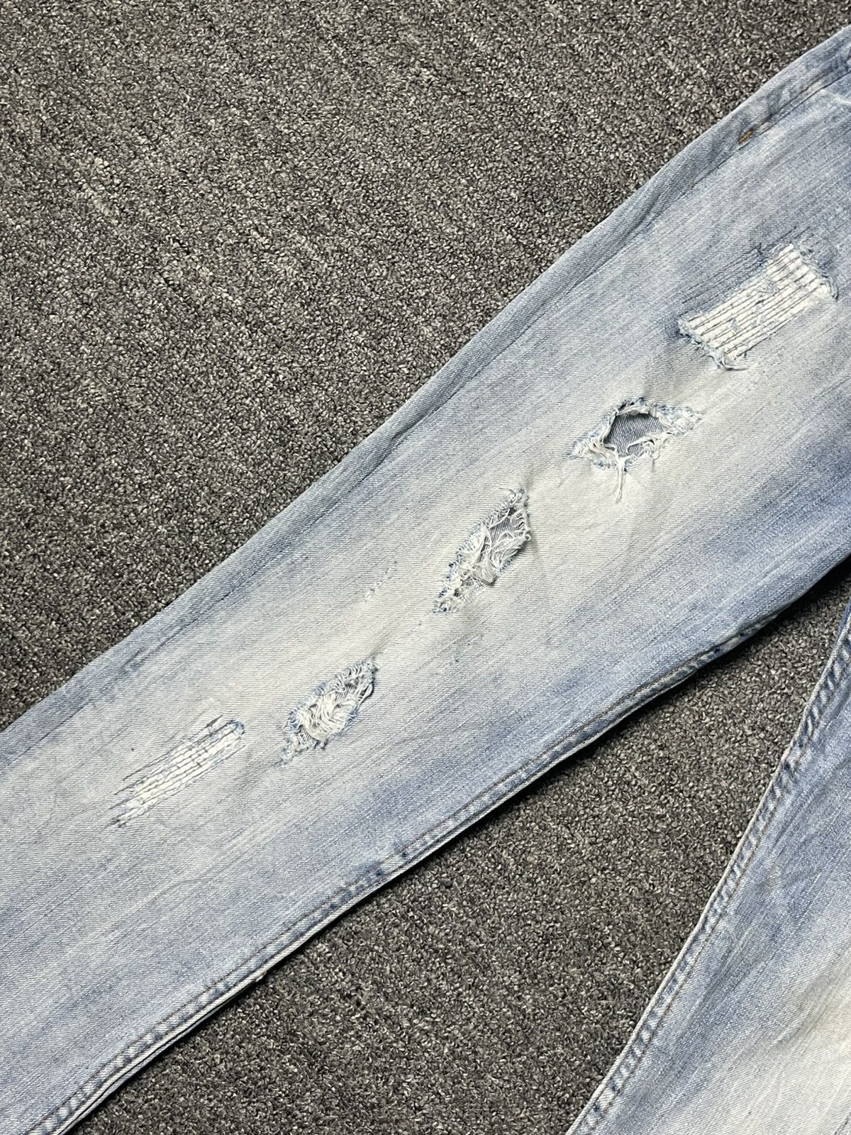 Japanese Brand × Vintage × semanticdesign Vintage SEMANTIC DESIGN Ripped Jeans (91) Size US 30 / EU 46 - 2 Thumbnail