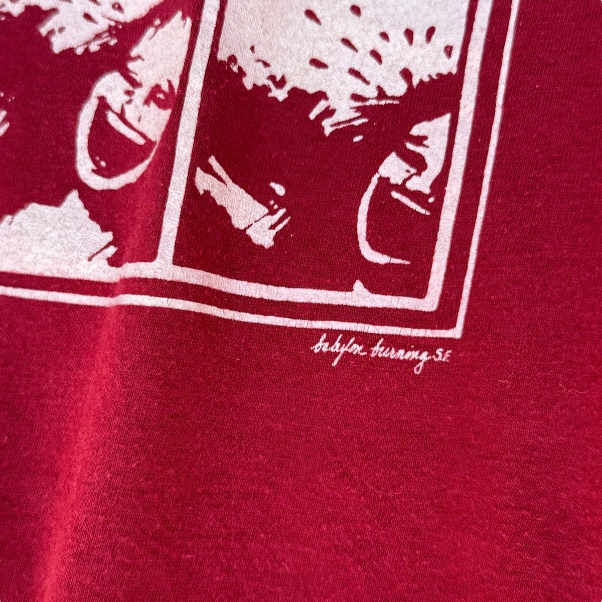 Arts & Science Mona Lisa Laughing Hysterically 89-90’s Vintage T-shirt Rare Size US M / EU 48-50 / 2 - 6 Thumbnail