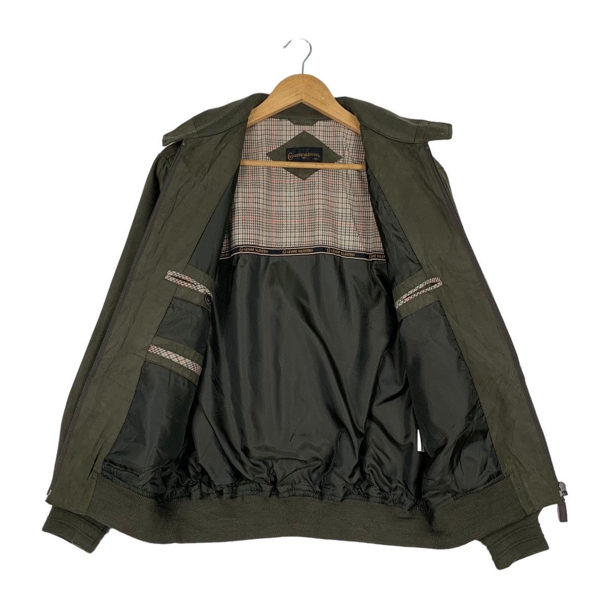Gianni Valentino GIANNI VALENTINO Olive Green Casual Jacket #1141-C52 Size US M / EU 48-50 / 2 - 11 Thumbnail