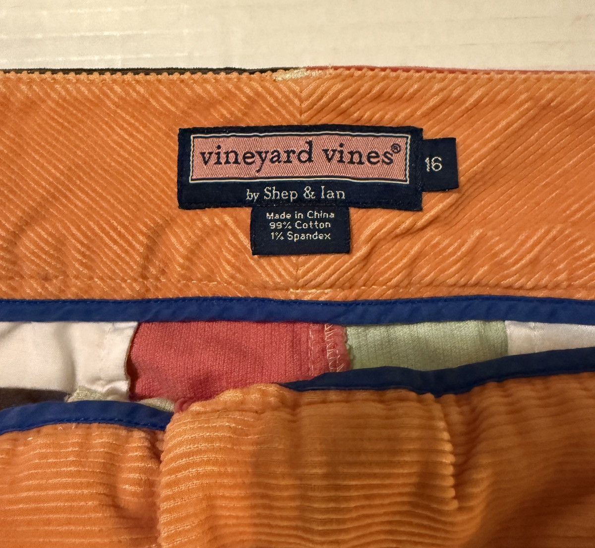 Vineyard Vines Vineyard Vines Plus Corduroy Multicolor Patchwork Skirt Size 38" / US 16 / IT 52 - 2 Thumbnail