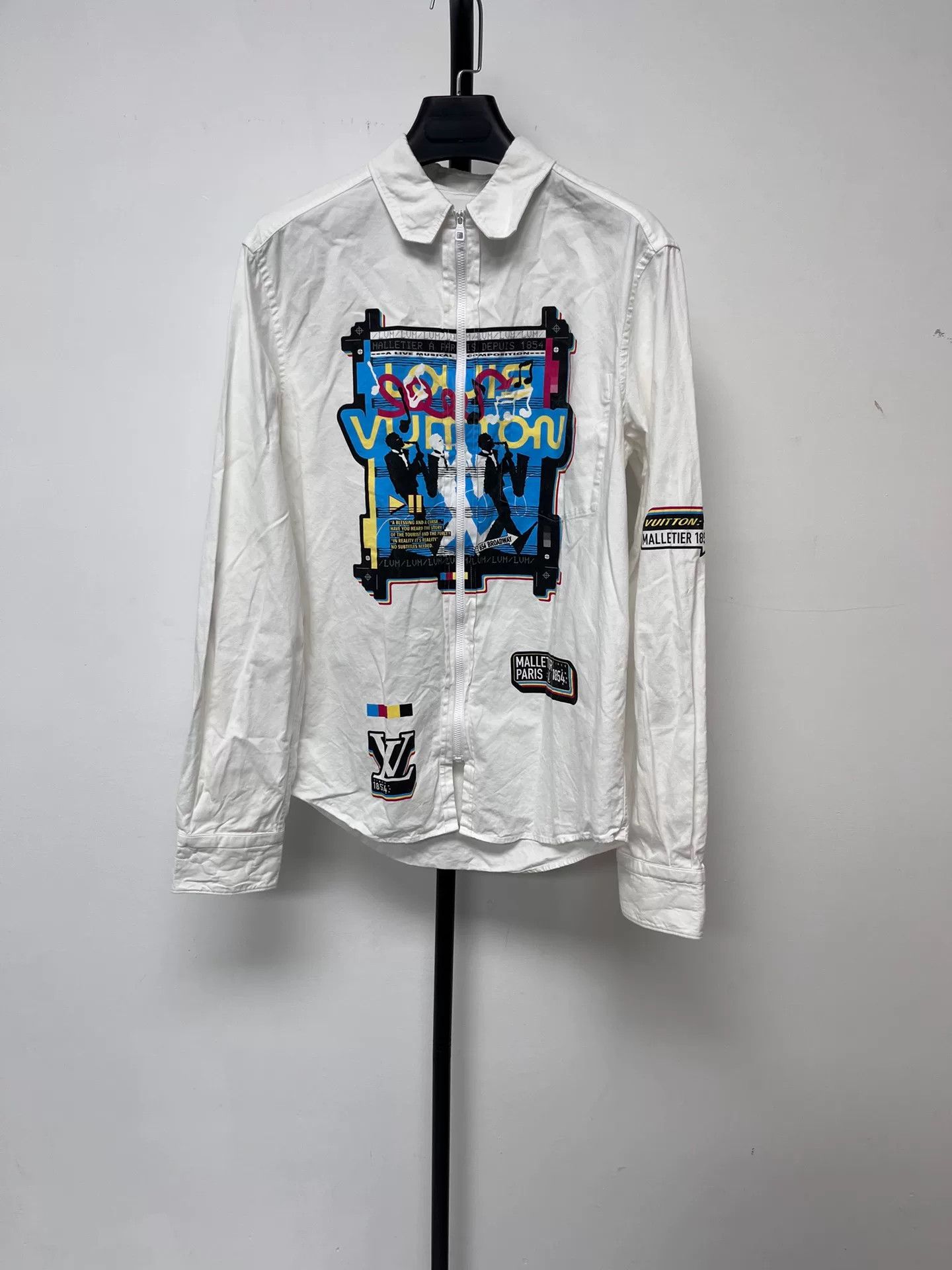 Louis Vuitton louis vuitton zip long sleeve shirt for men Size US S / EU 44-46 / 1 - 1 Thumbnail