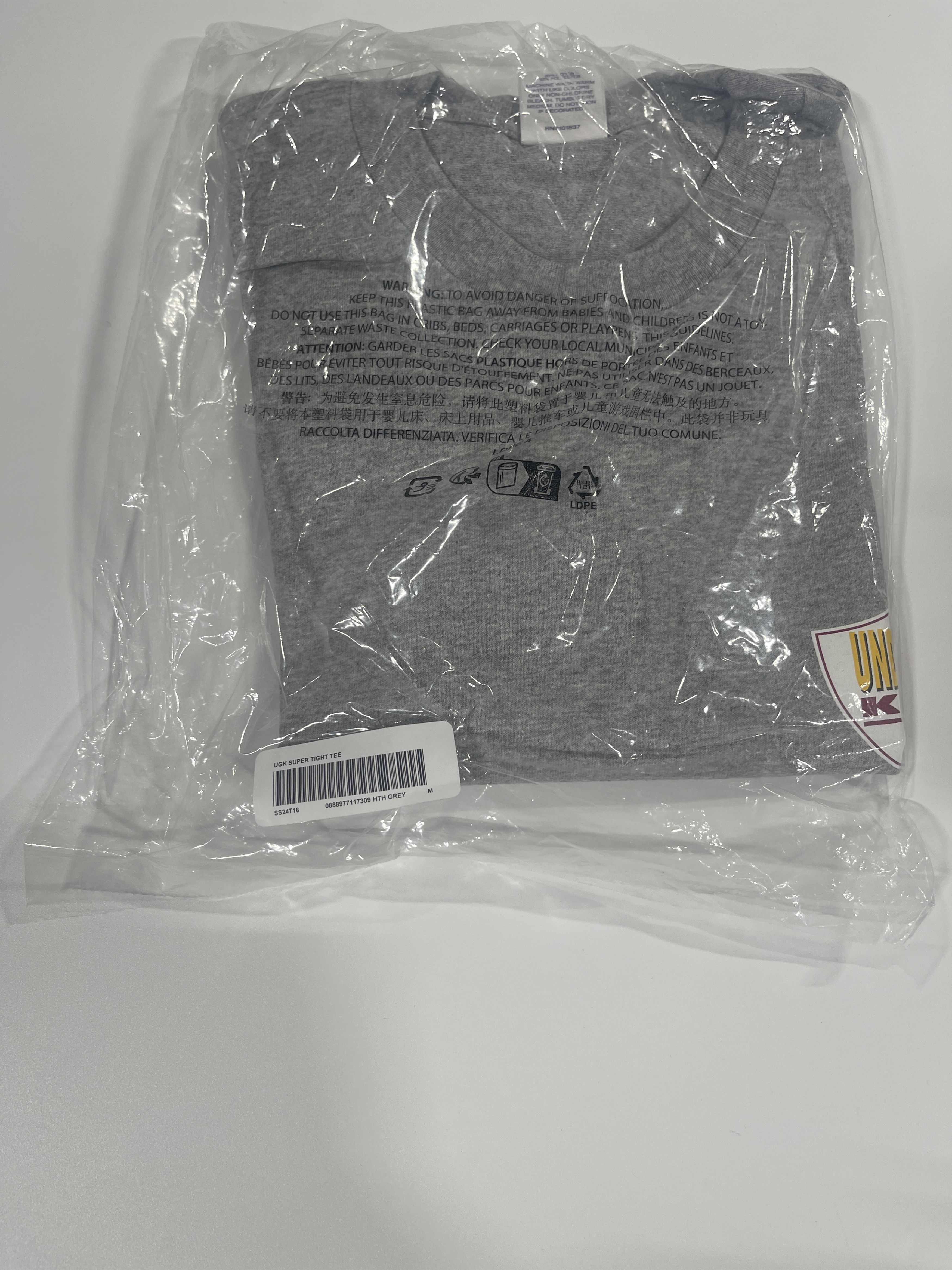 Supreme Supreme UGK Super Tight Tee Heather Grey Size M Size US M / EU 48-50 / 2 - 3 Thumbnail