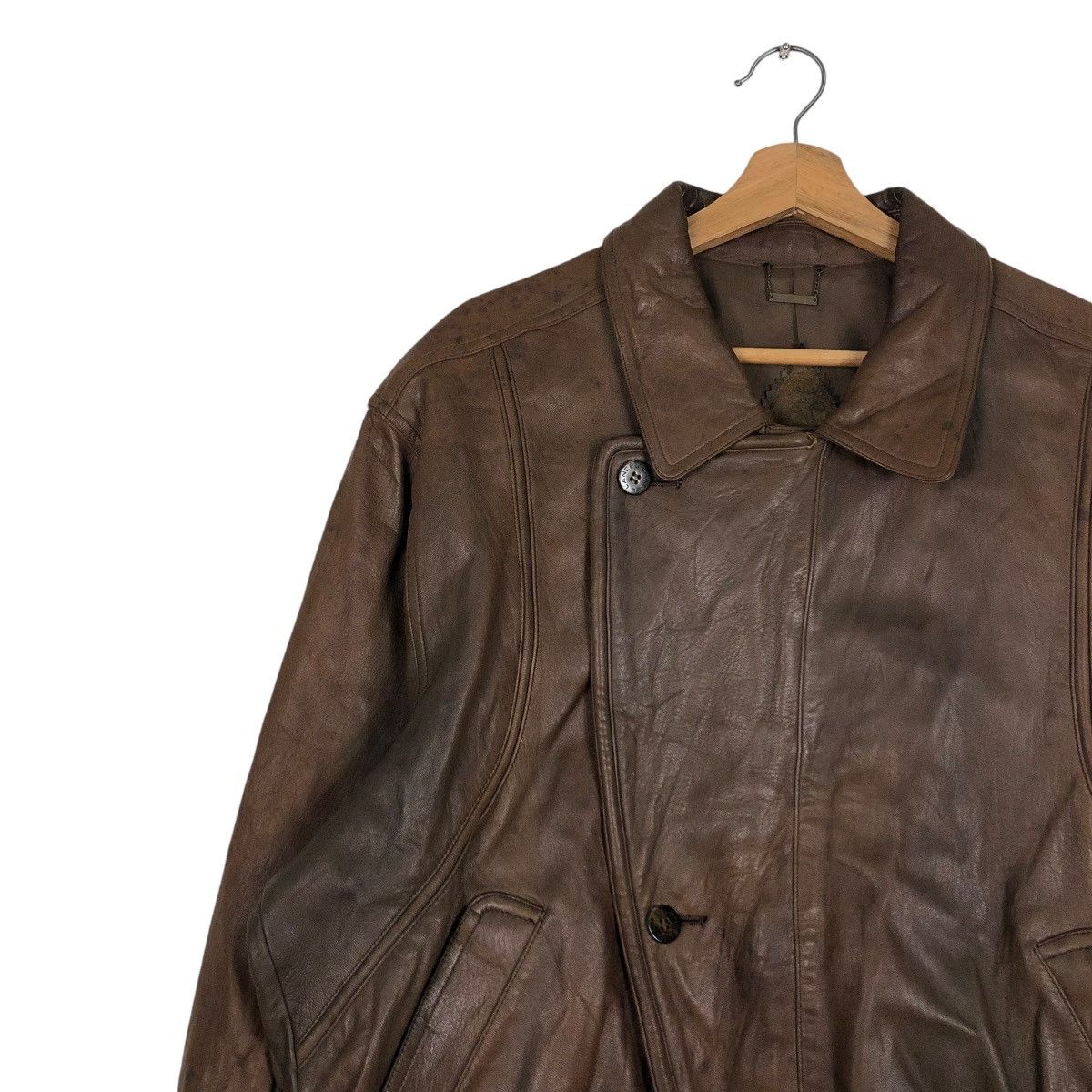 Lancel 🔥VINTAGE BIKER LEATHER JACKET LANCEL PARIS Size US M / EU 48-50 / 2 - 9 Thumbnail